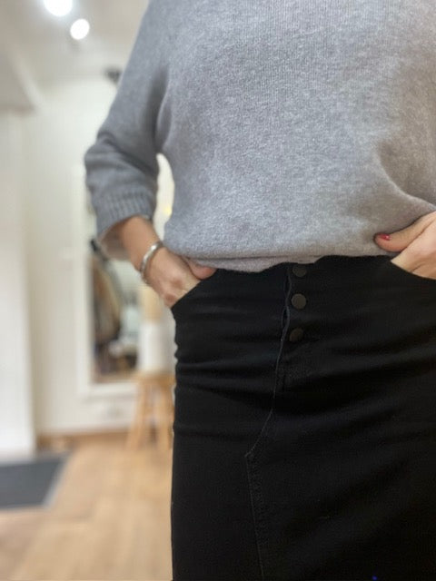 Jupe en jean noire VIKY