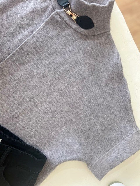 Veste cape PAOLO gris