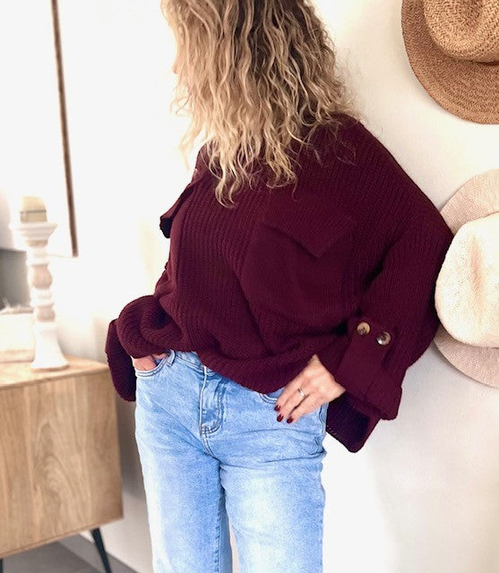 Pull TANGUY bordeaux
