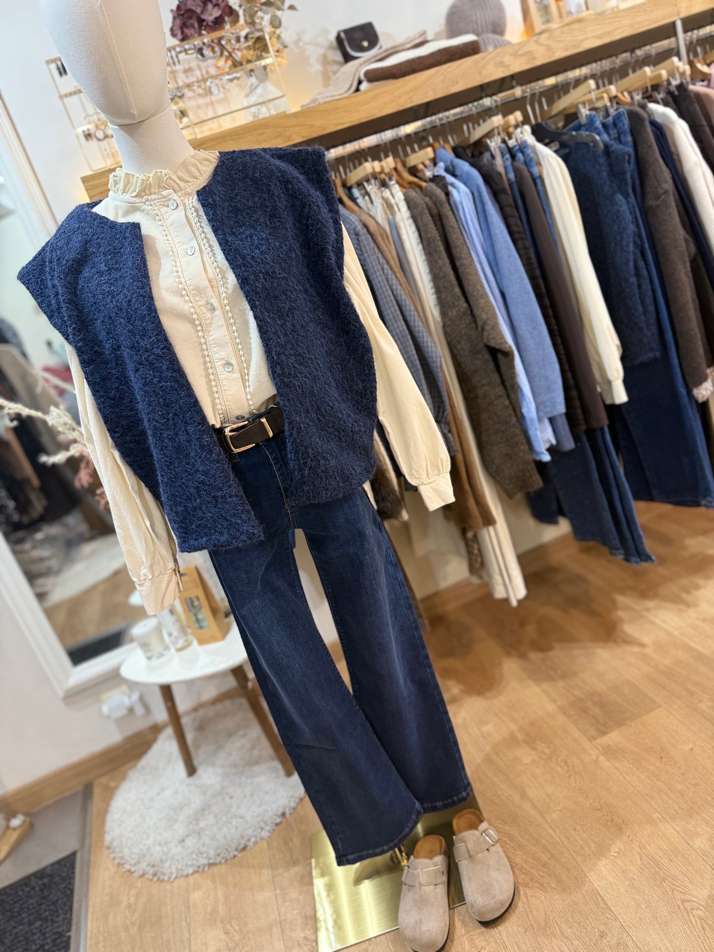 Veste sans manches FAUSTINE - Marine