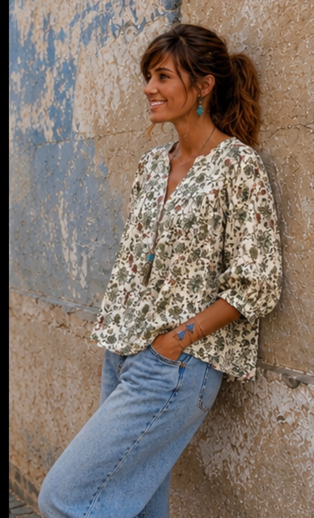 Blouse ELLIE - Kaki