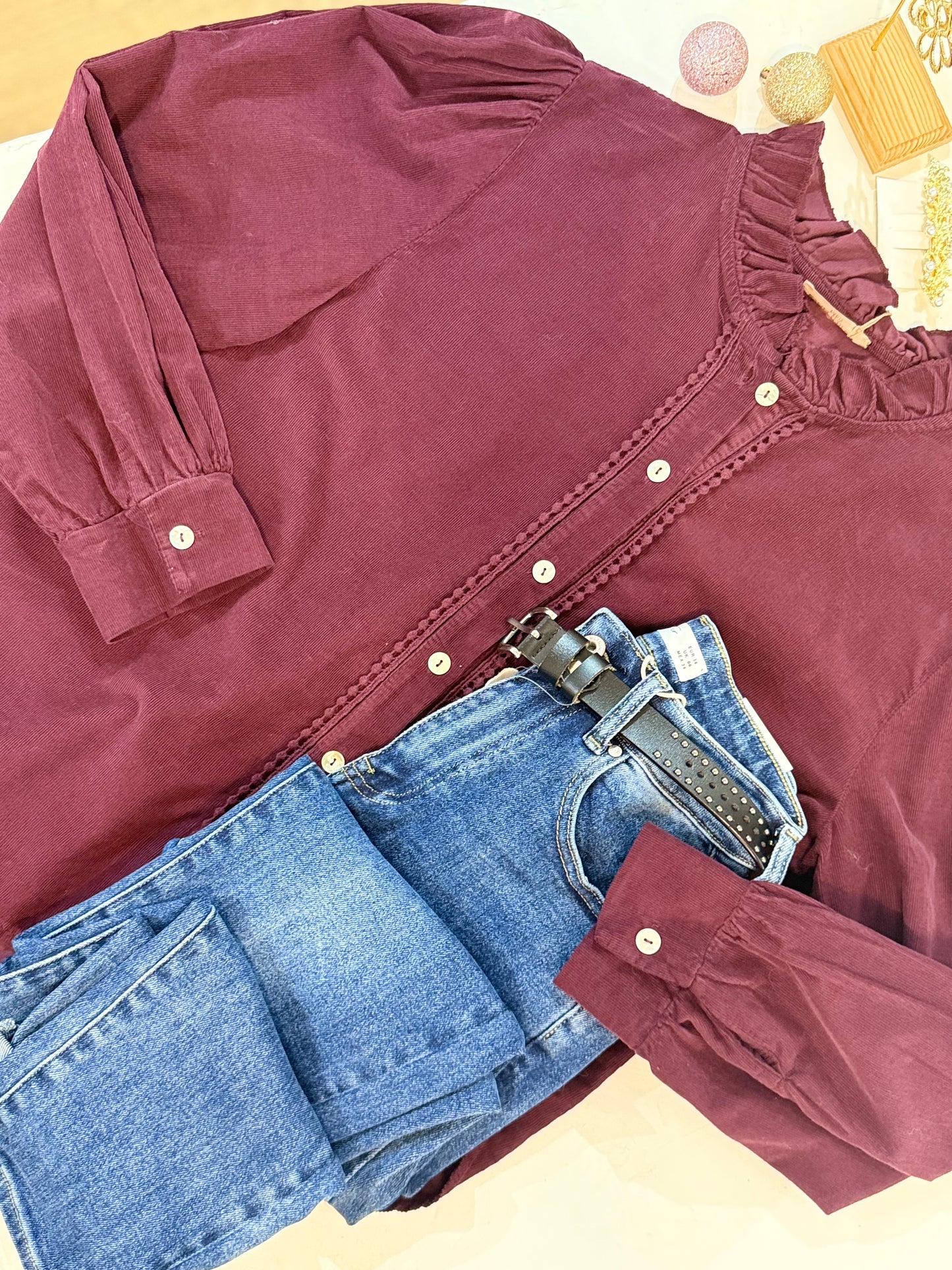 Blouse Madina - Prune