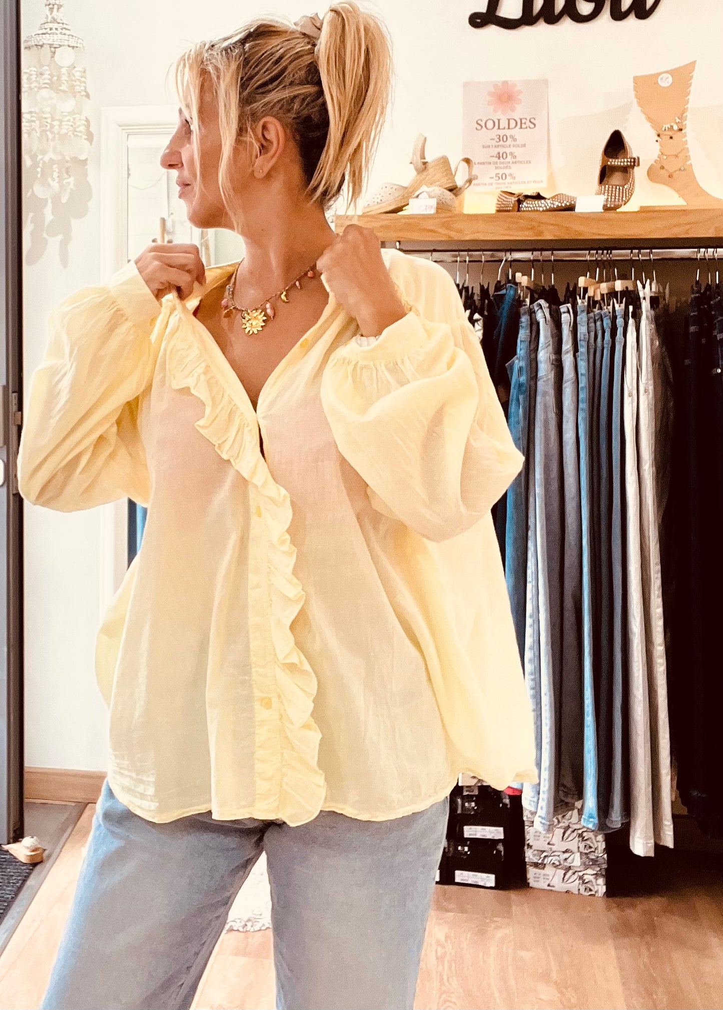 Blouse ONDINE jaune