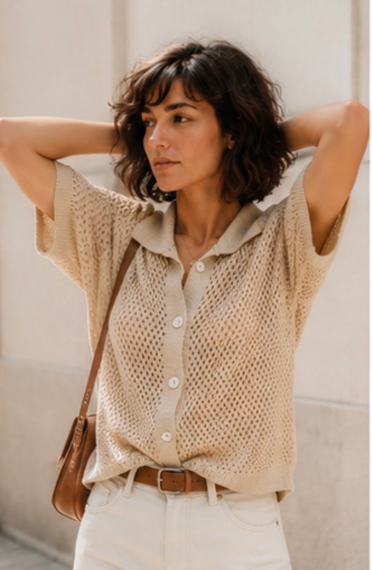 Gilet EMELINE - Beige