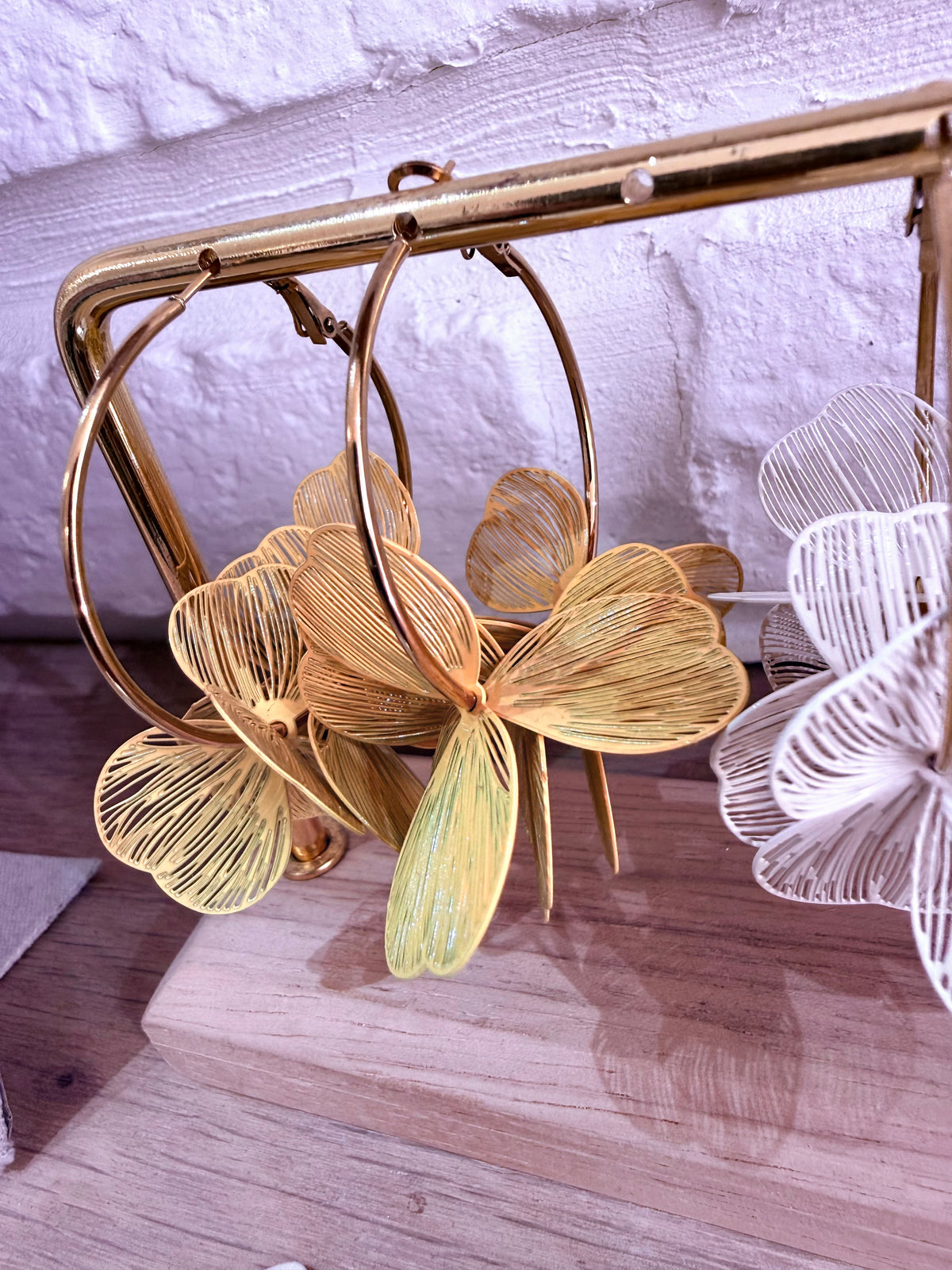 Boucles d'oreilles FLORINE - Jaune