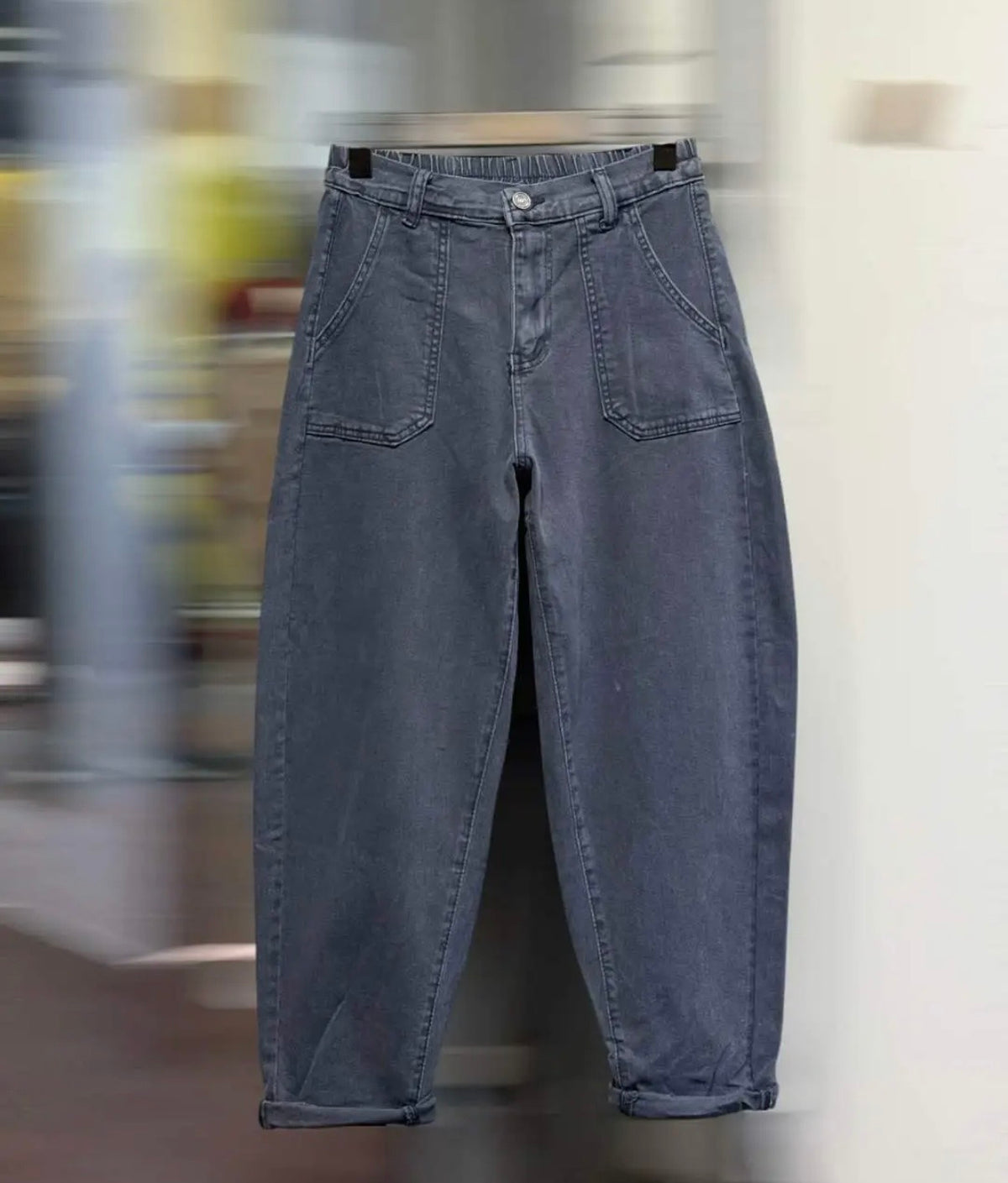 Pantalon toile de coton marine - NINO