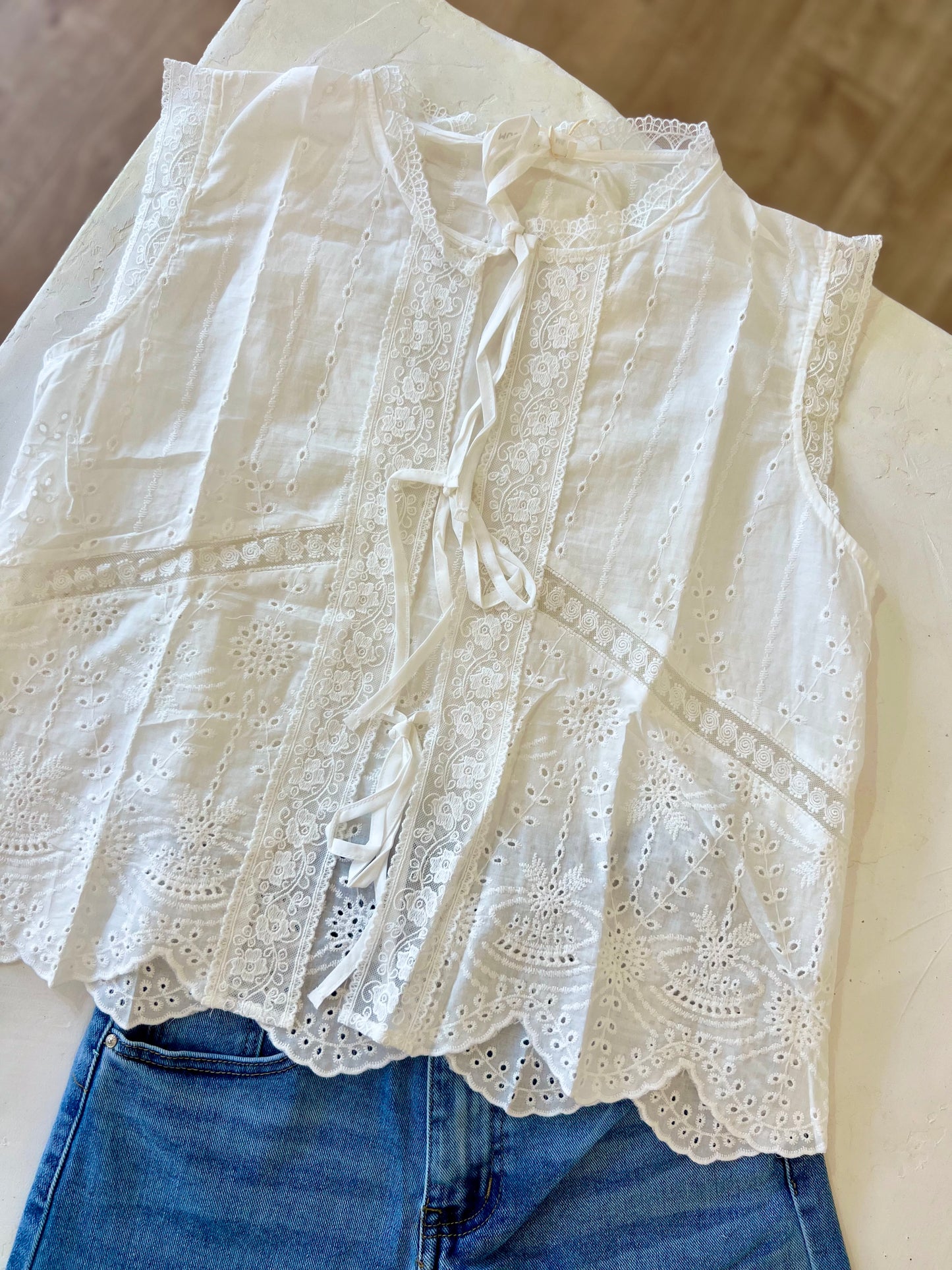 Blouse brodée CELIA