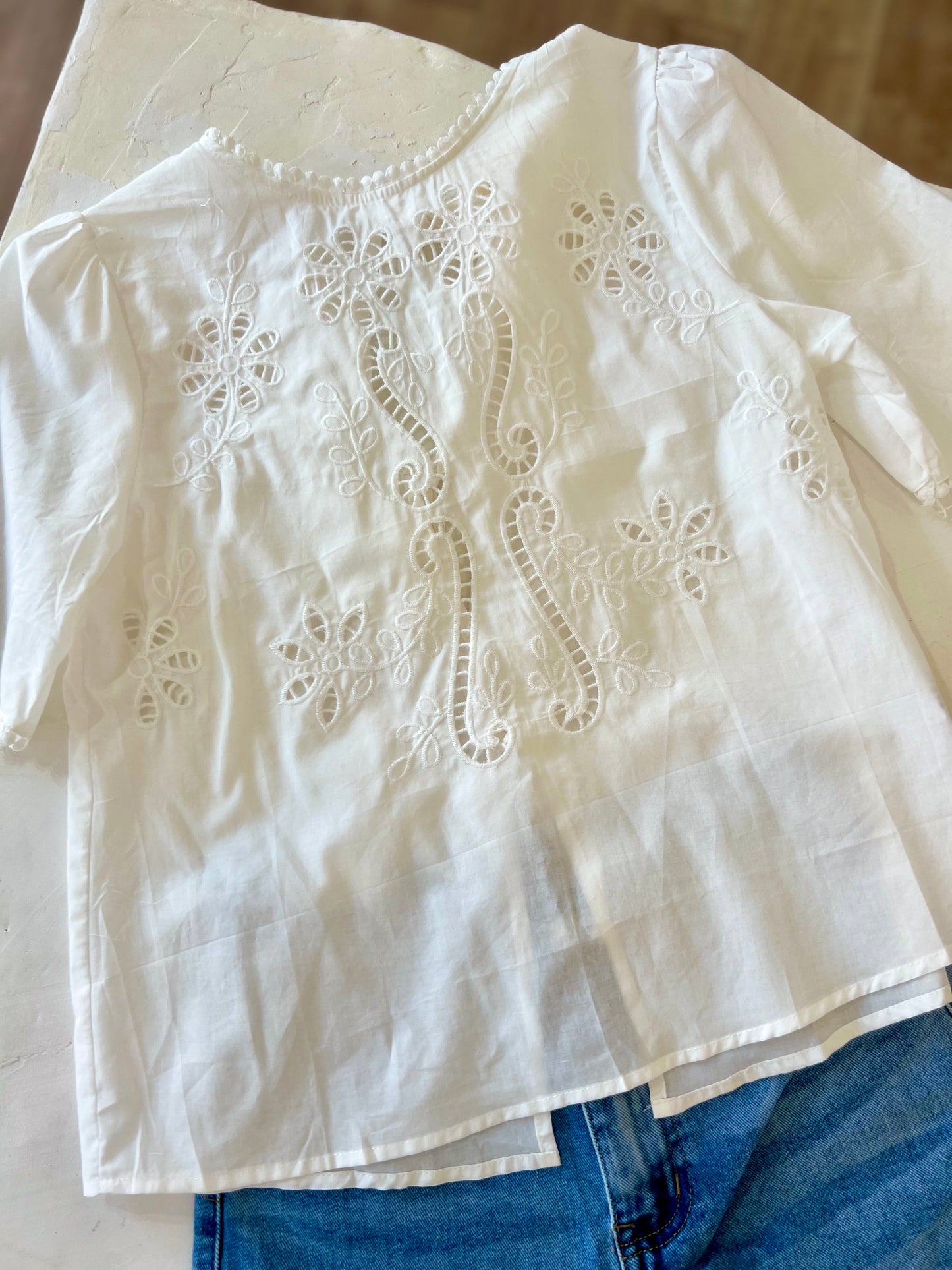 Blouse brodée LIVIA