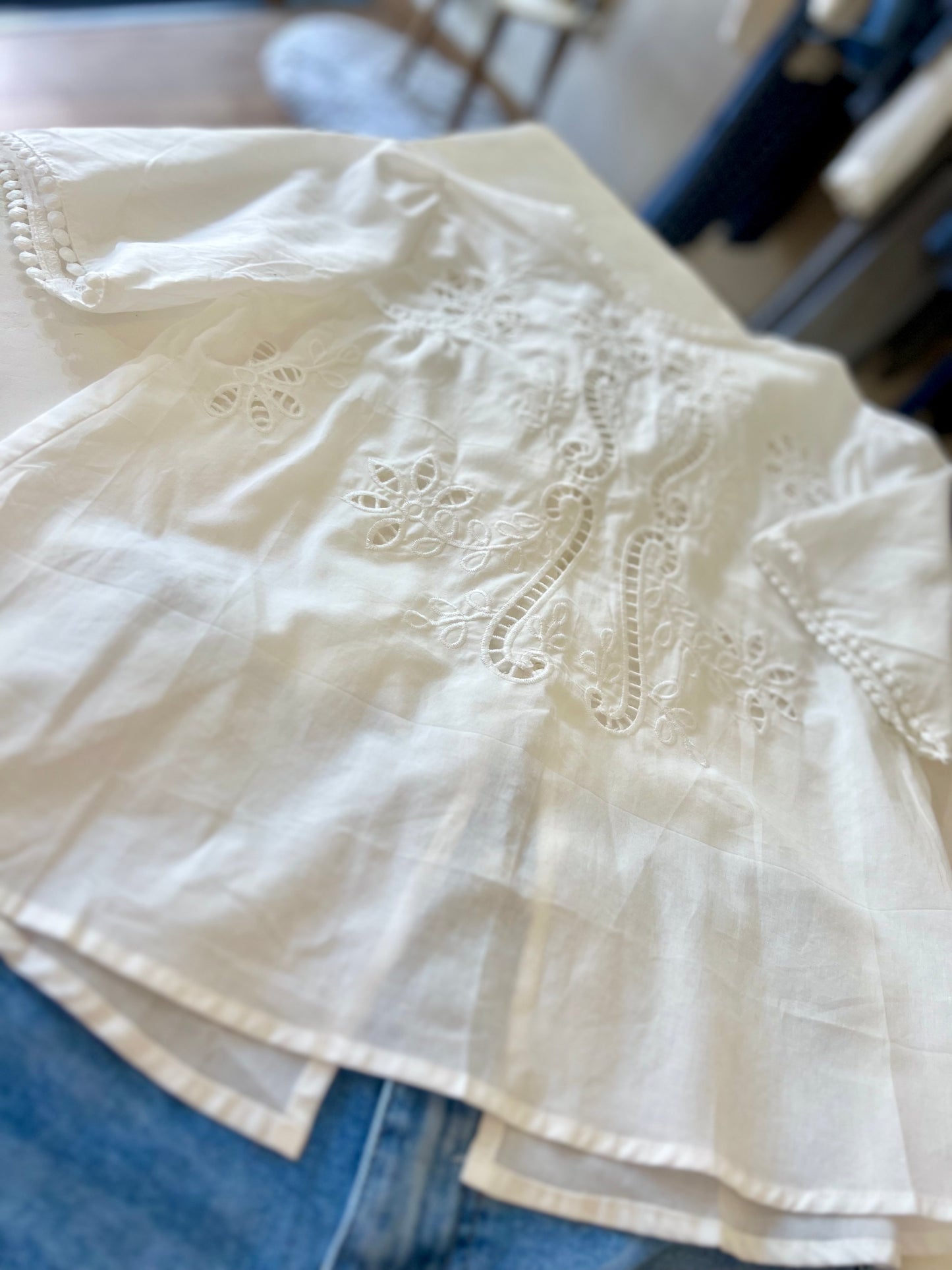 Blouse brodée LIVIA