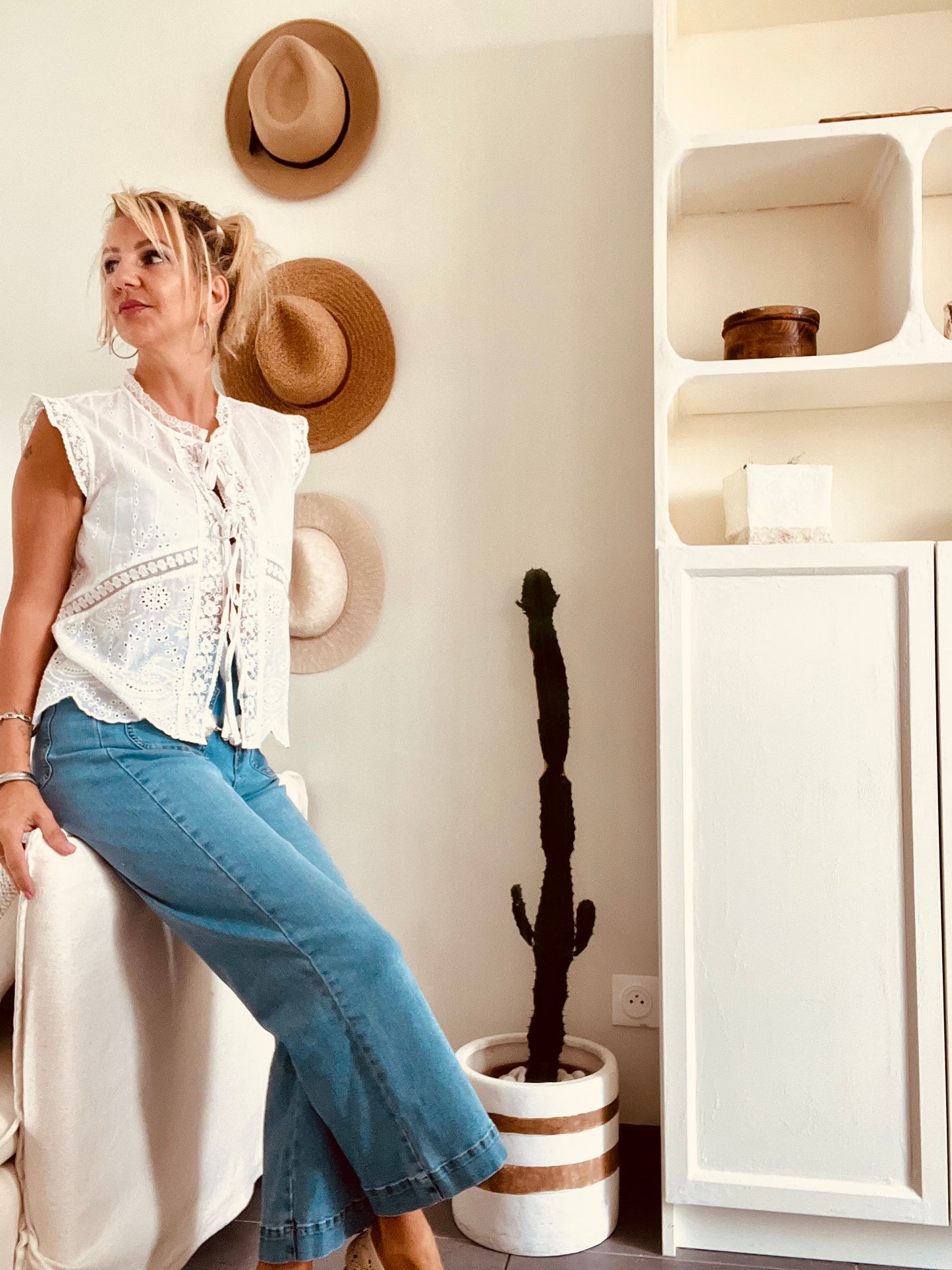 Blouse brodée CELIA