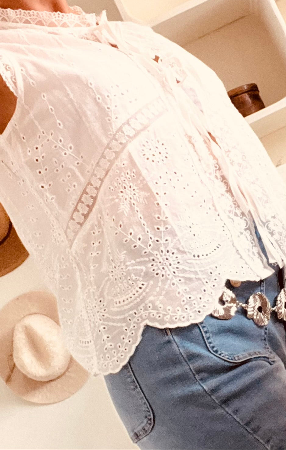 Blouse brodée CELIA