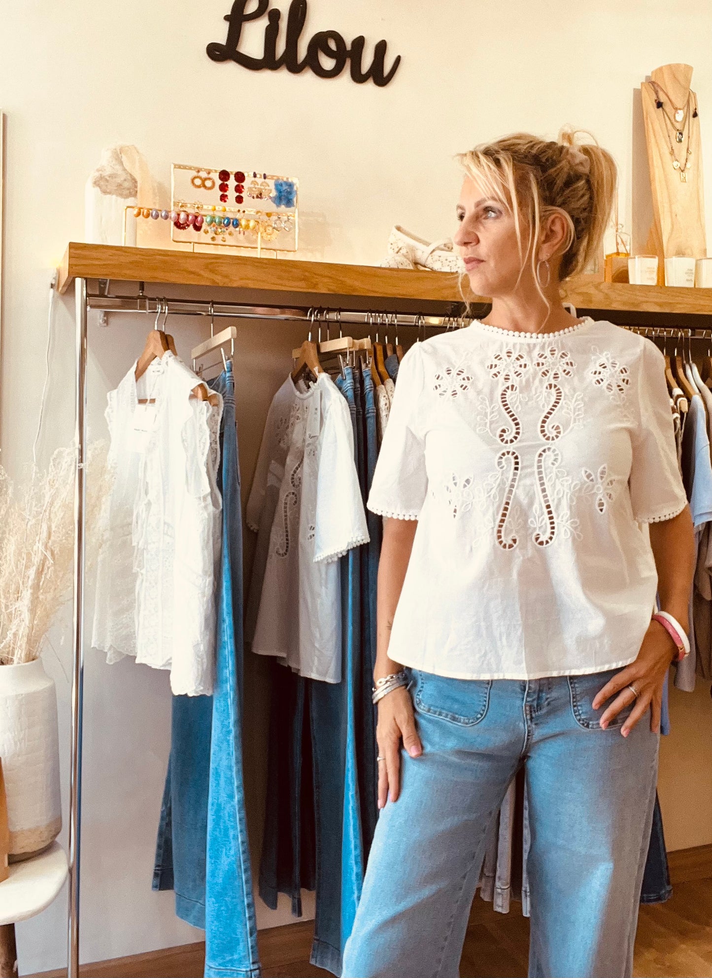 Blouse brodée LIVIA