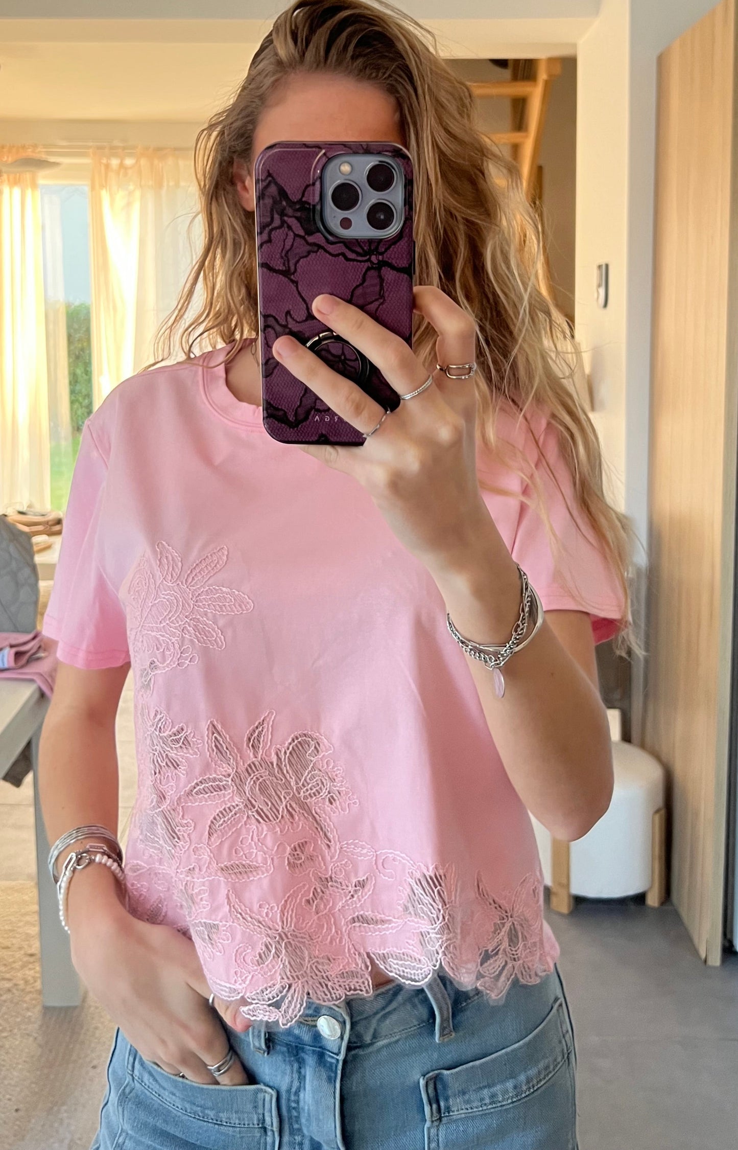 Tee-shirt CHARLINE rose