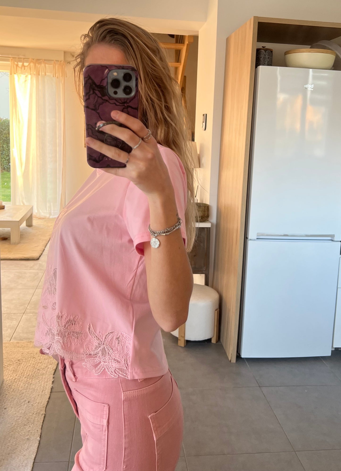 Tee-shirt CHARLINE rose
