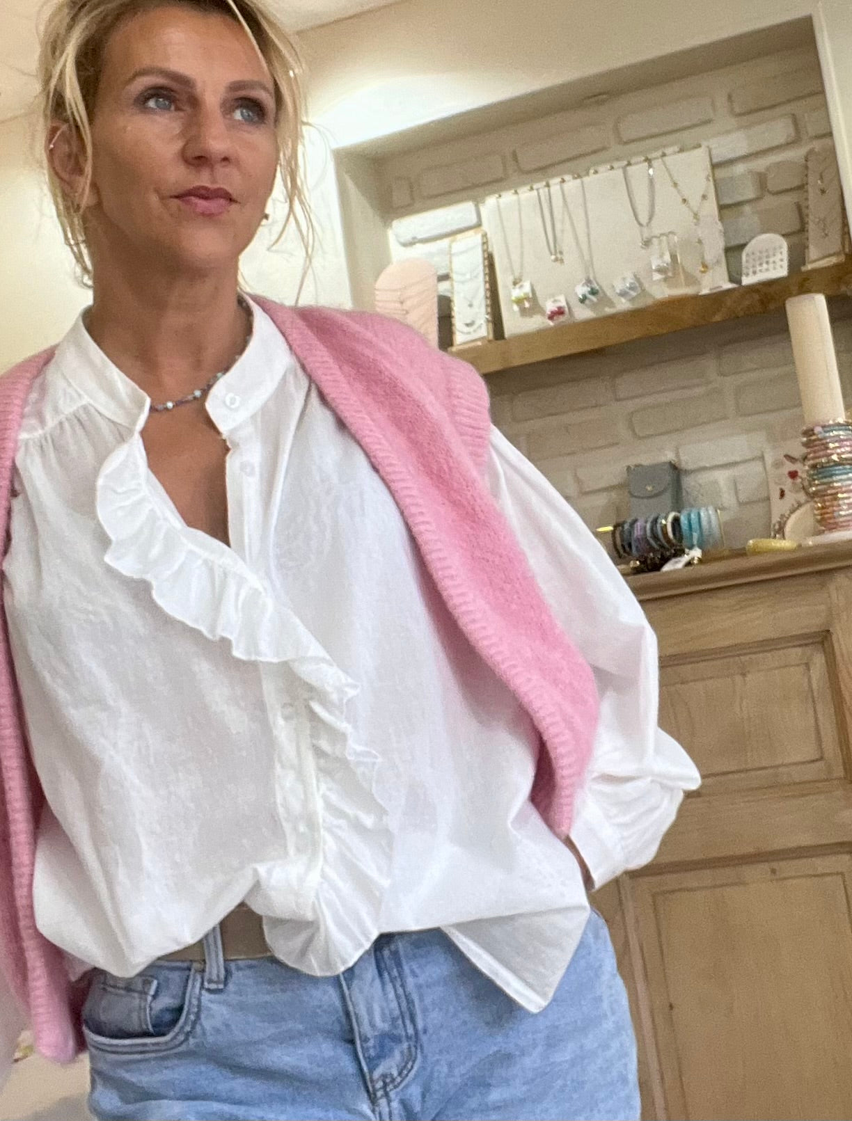 Gilet sans manches - rose