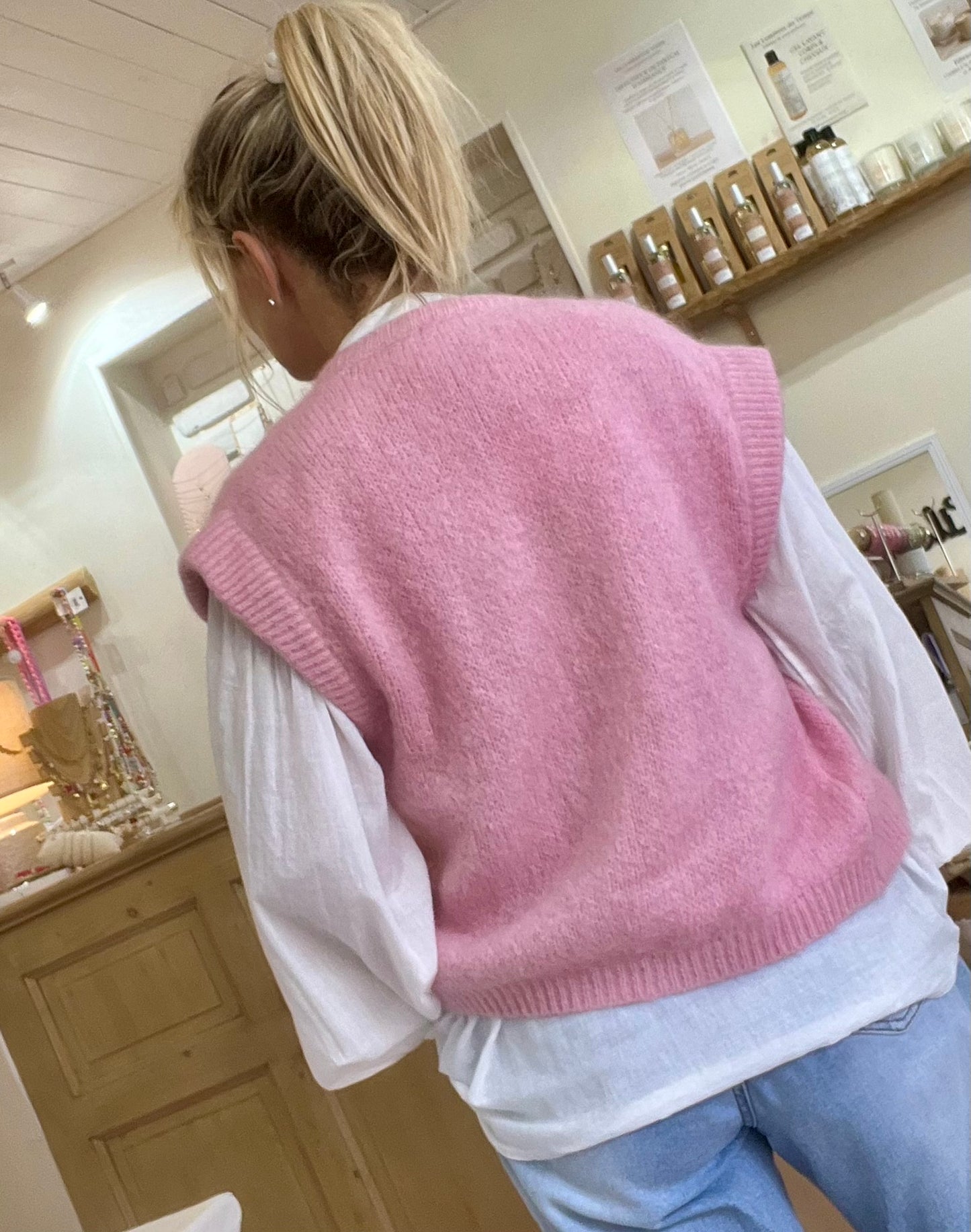 Gilet sans manches - rose