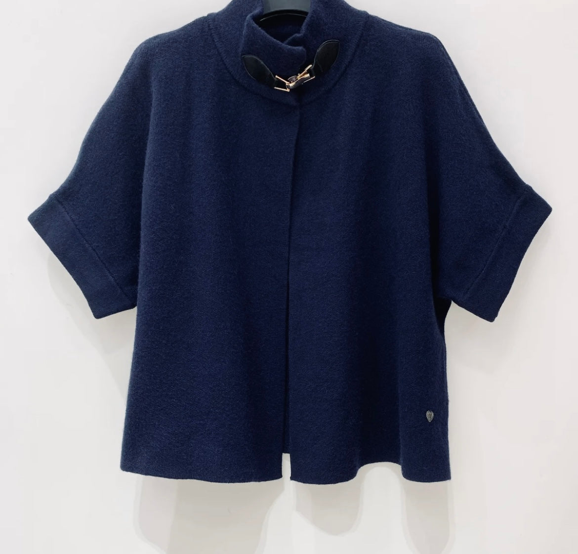 Veste cape Giulia- noir
