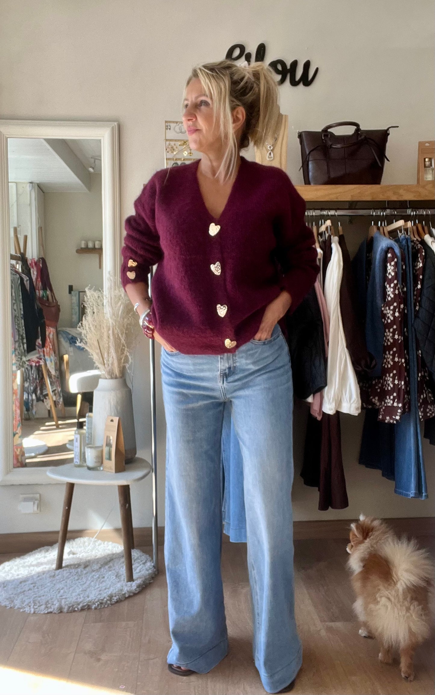 Gilet BIJOUX - Bordeaux