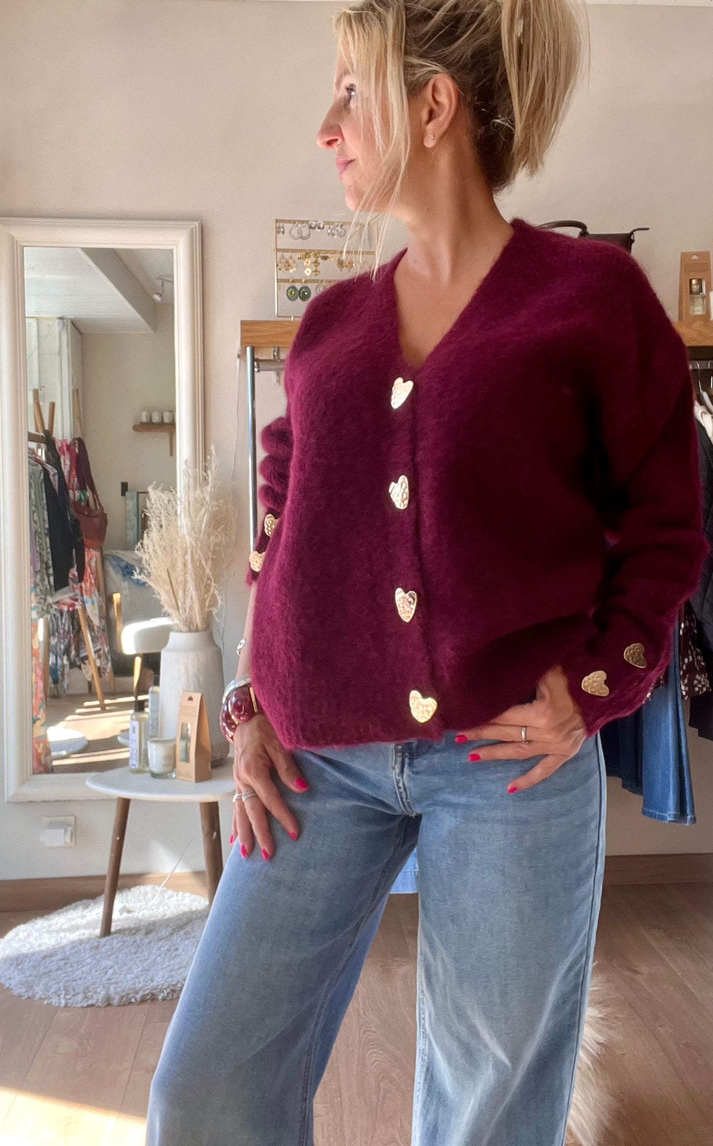 Gilet BIJOUX - Bordeaux
