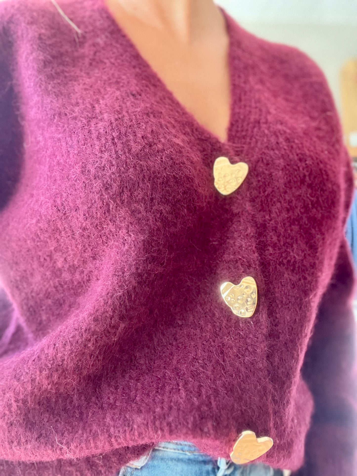 Gilet BIJOUX - Bordeaux