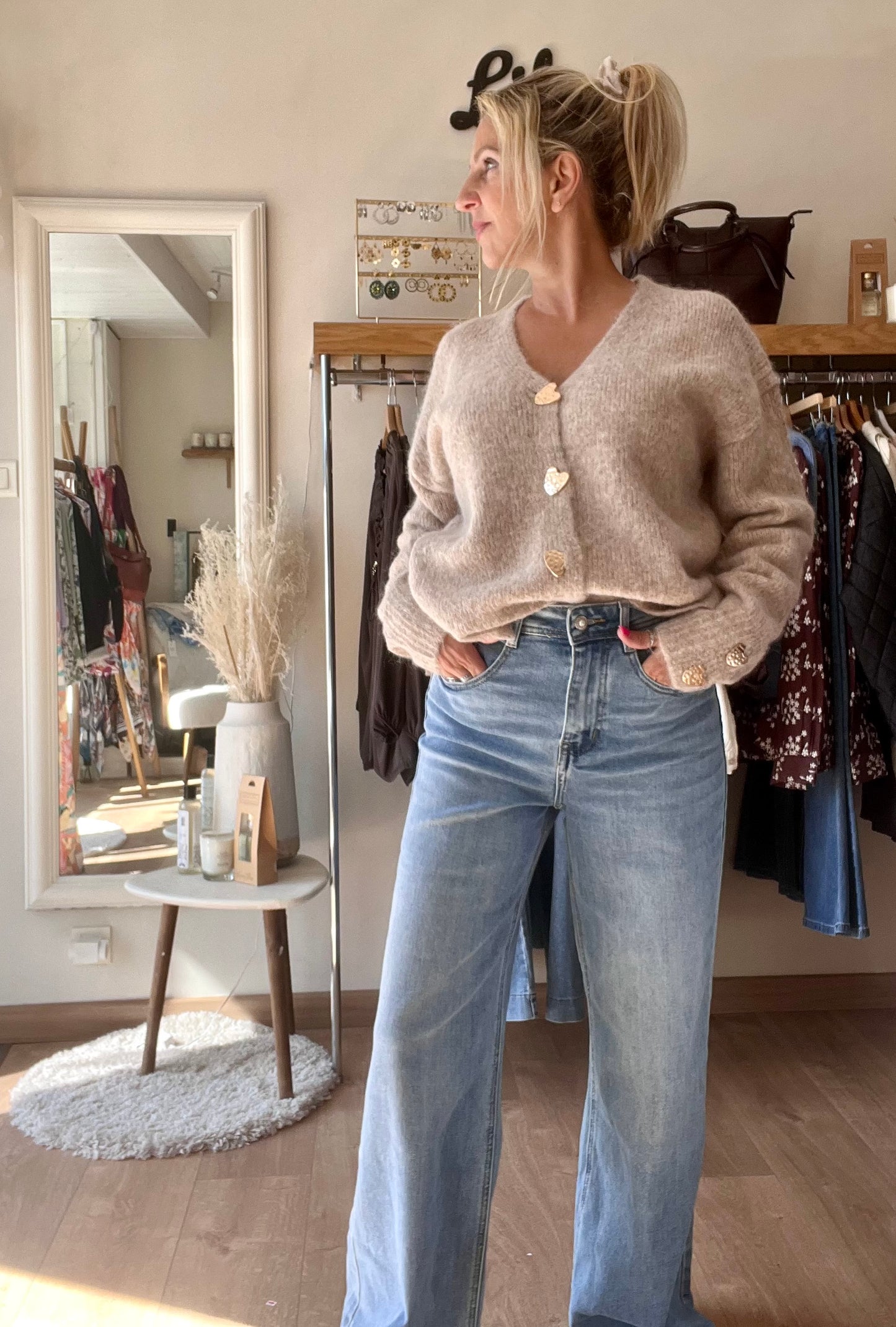 Gilet BIJOUX - Beige taupe