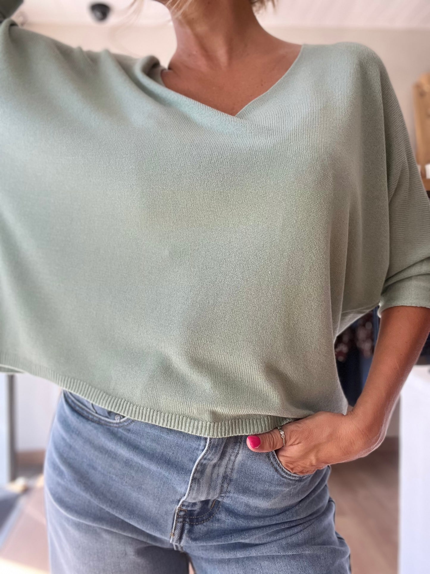 Pull ROMY - Céladon