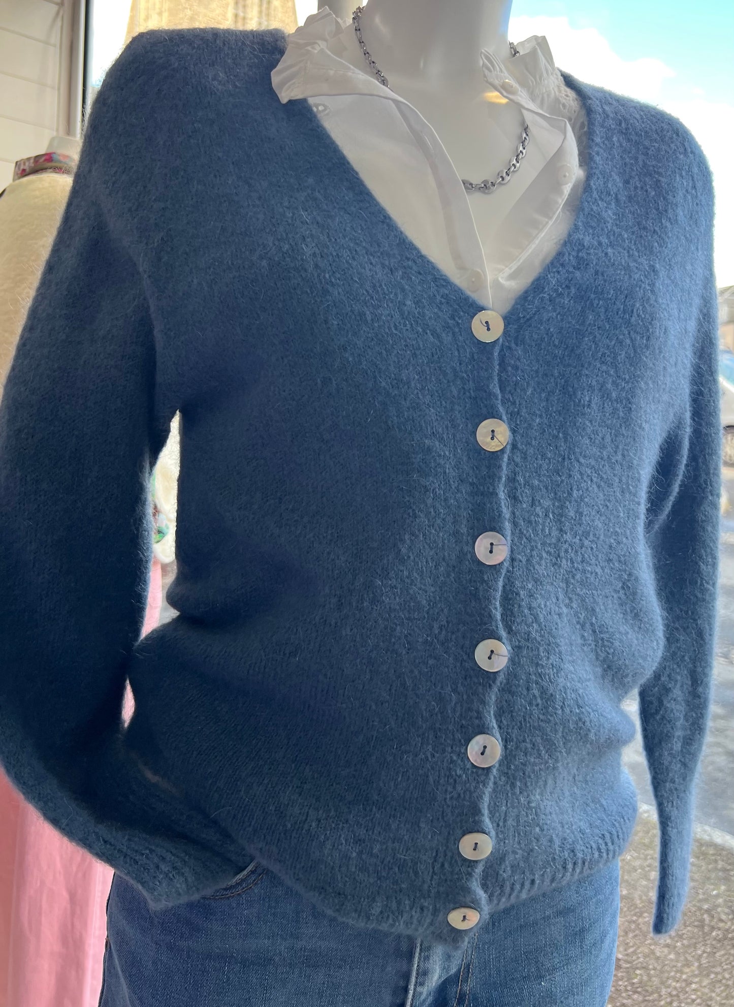 Gilet SOLINE bleu jean