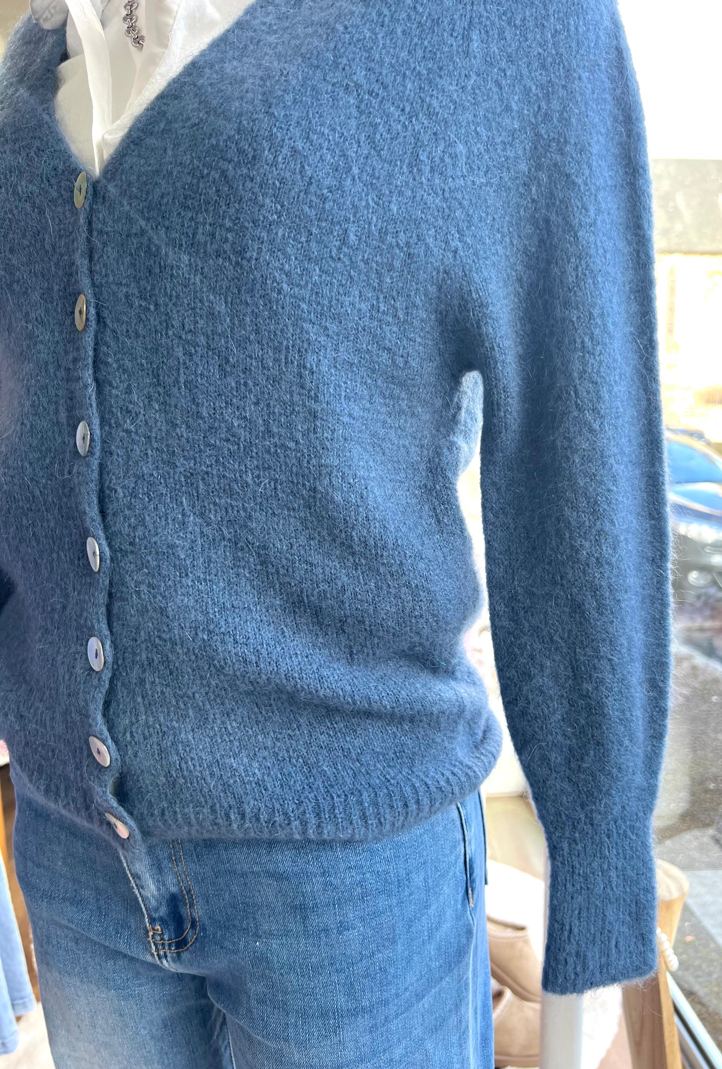 Gilet SOLINE bleu jean