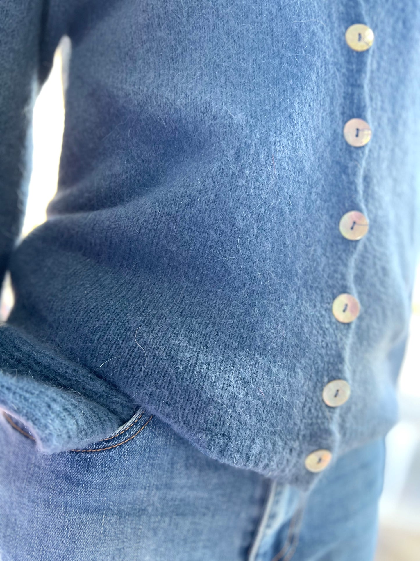 Gilet SOLINE bleu jean