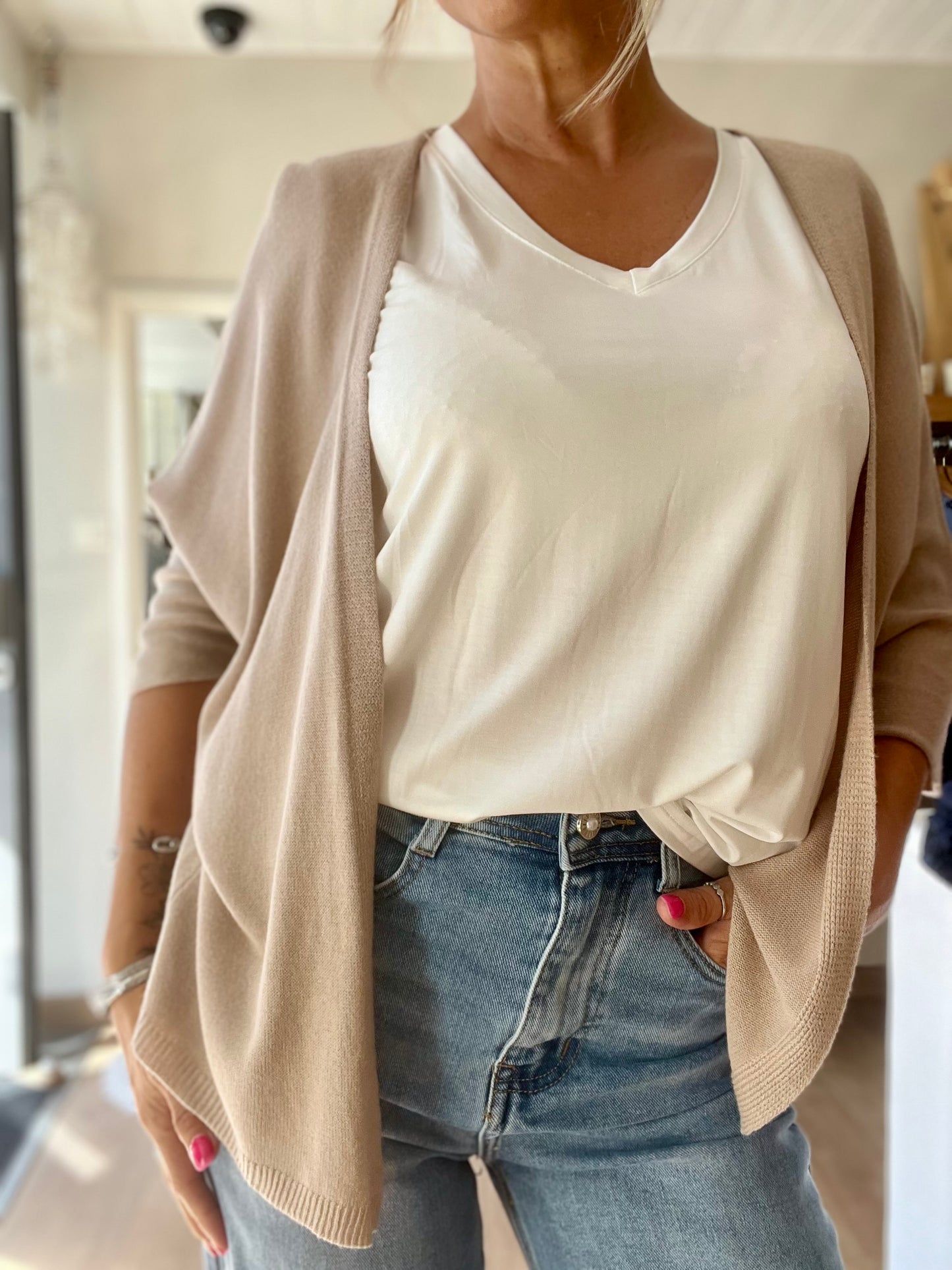 Tee-shirt "Douceur" blanc