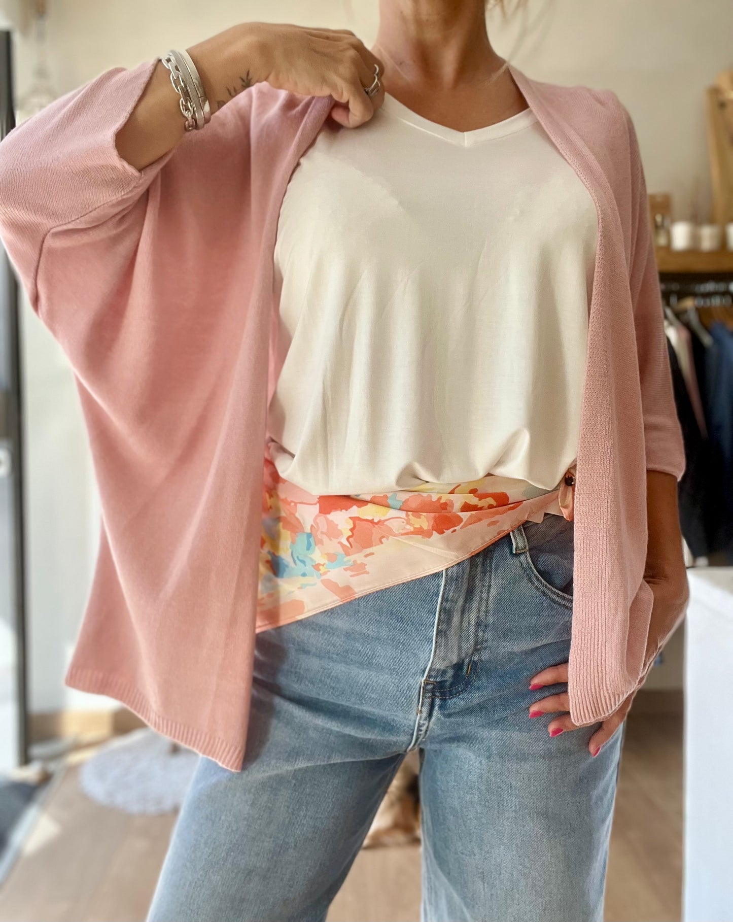 Gilet ROMY - Rose