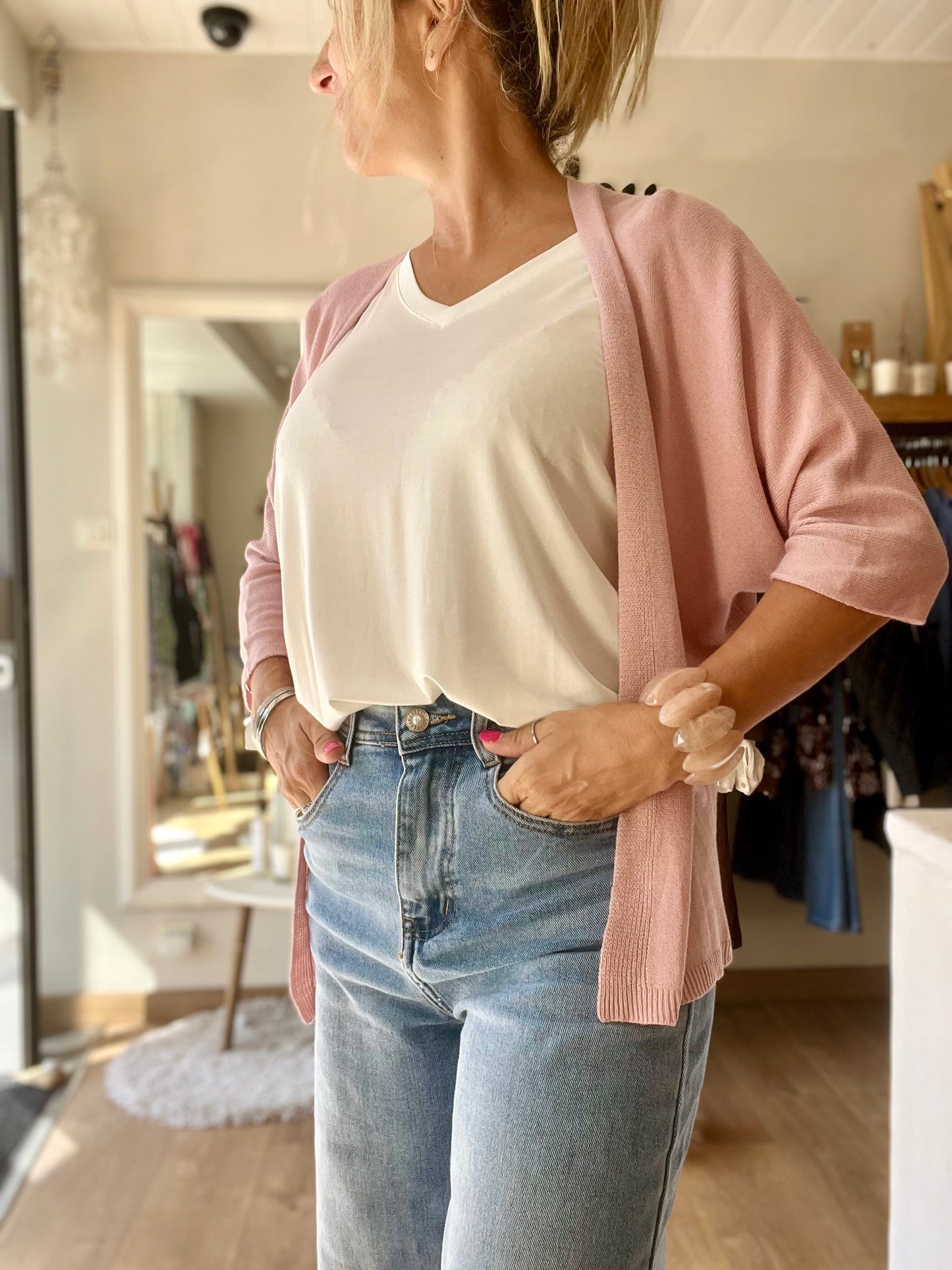 Gilet ROMY - Rose