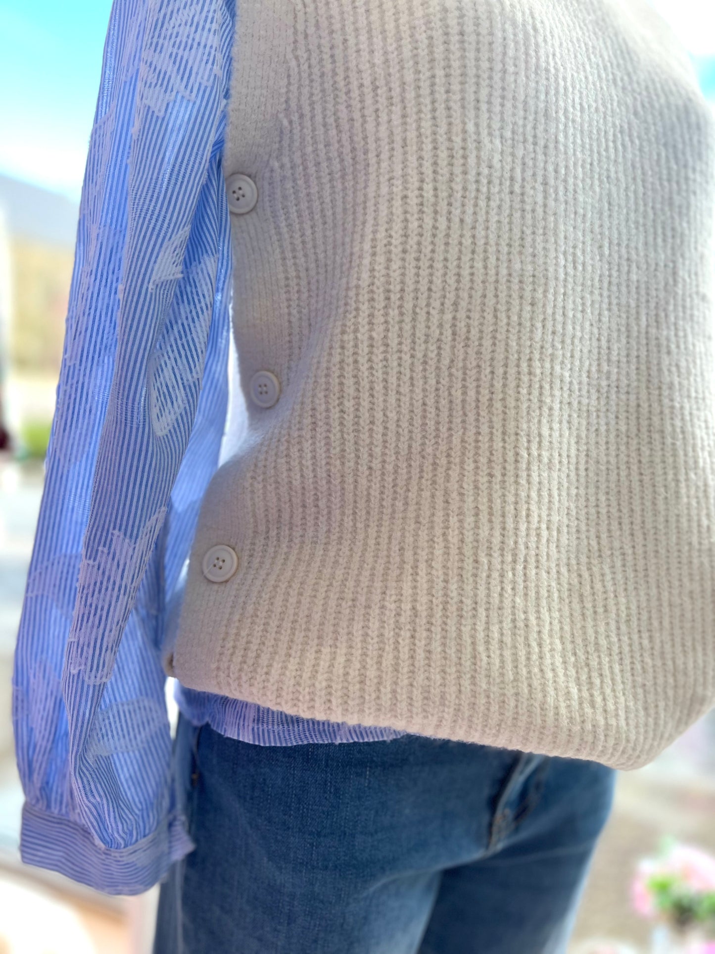 Pull débardeur JUSTINE beige