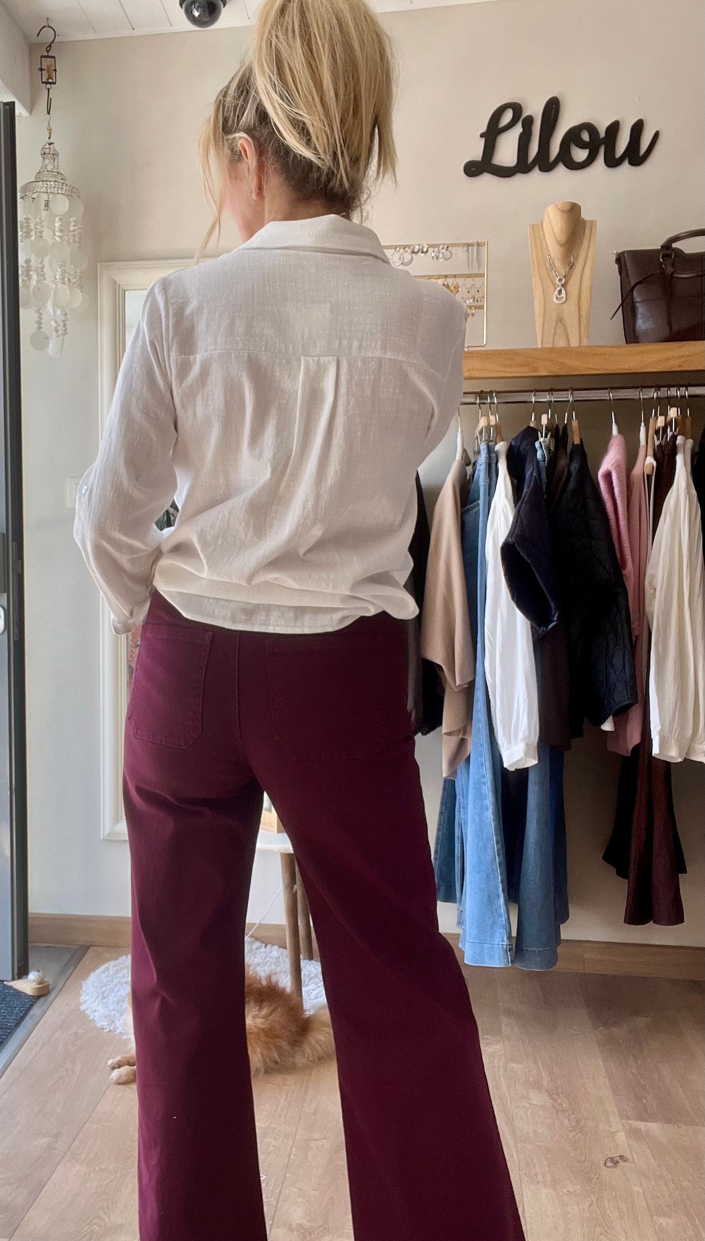 Pantalon AMARA - Bordeaux