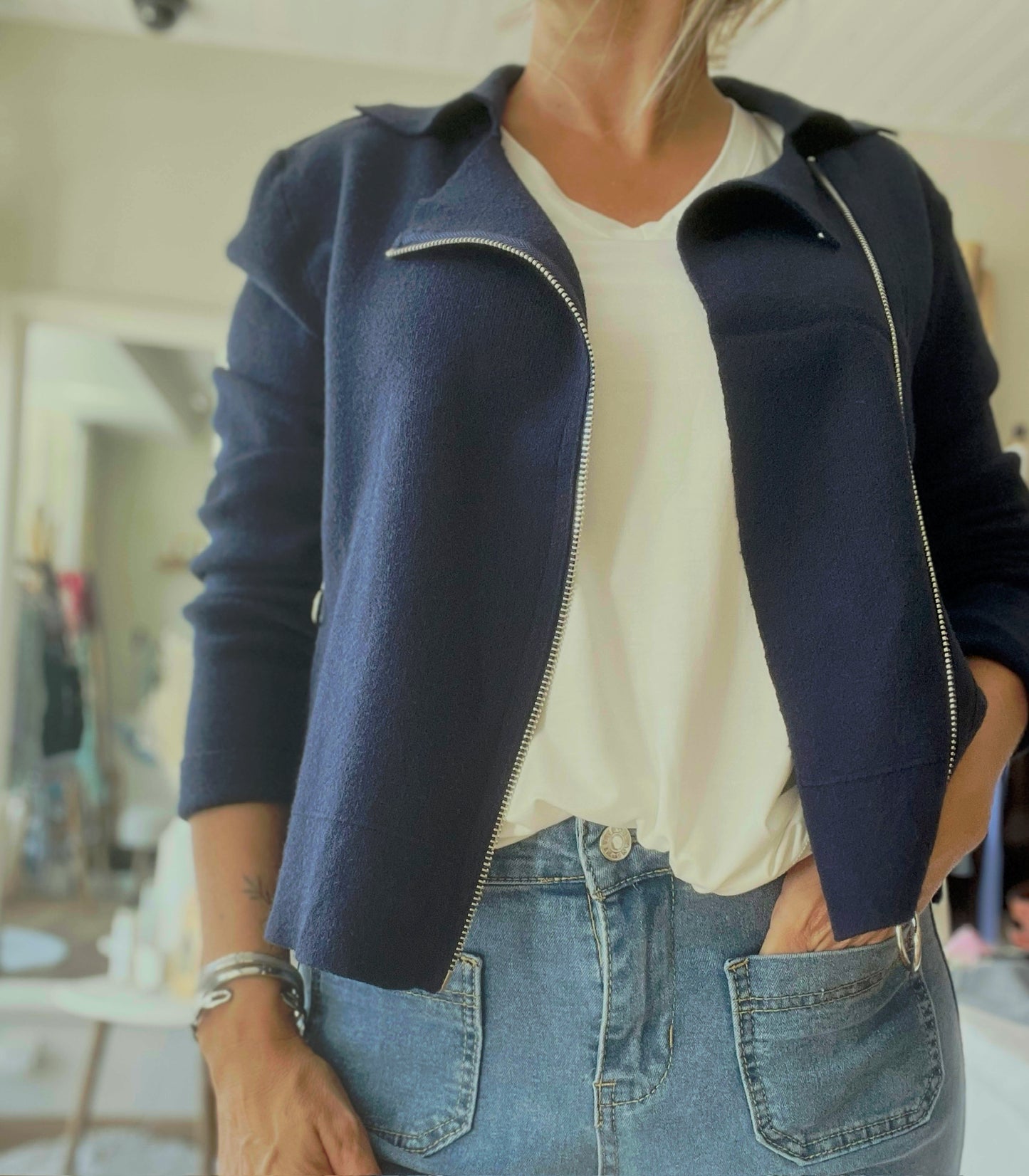 Veste style perfecto - Marine