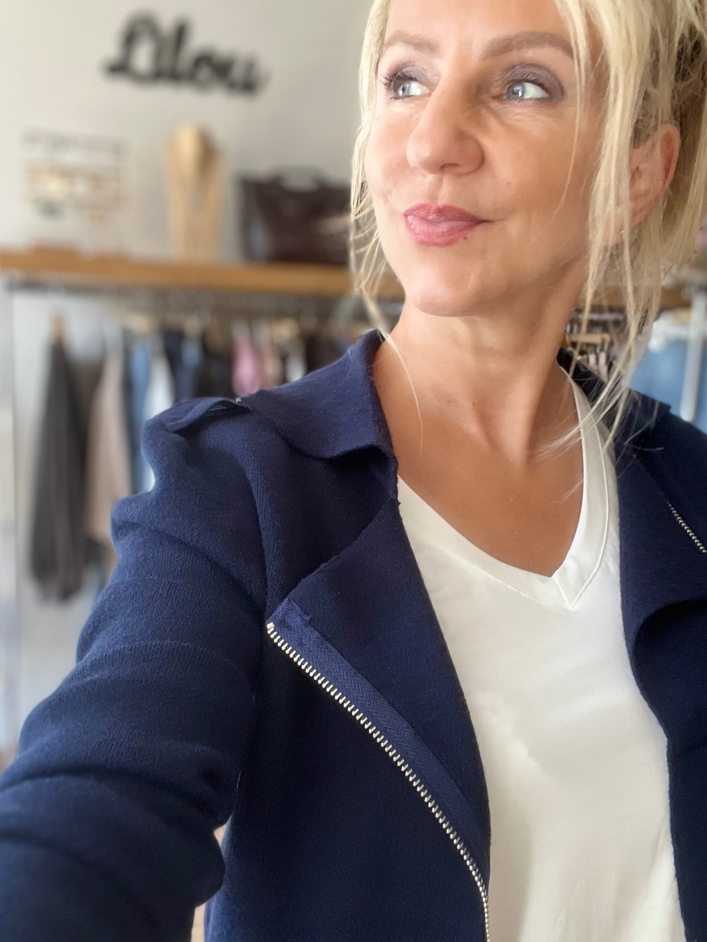 Veste style perfecto - Marine
