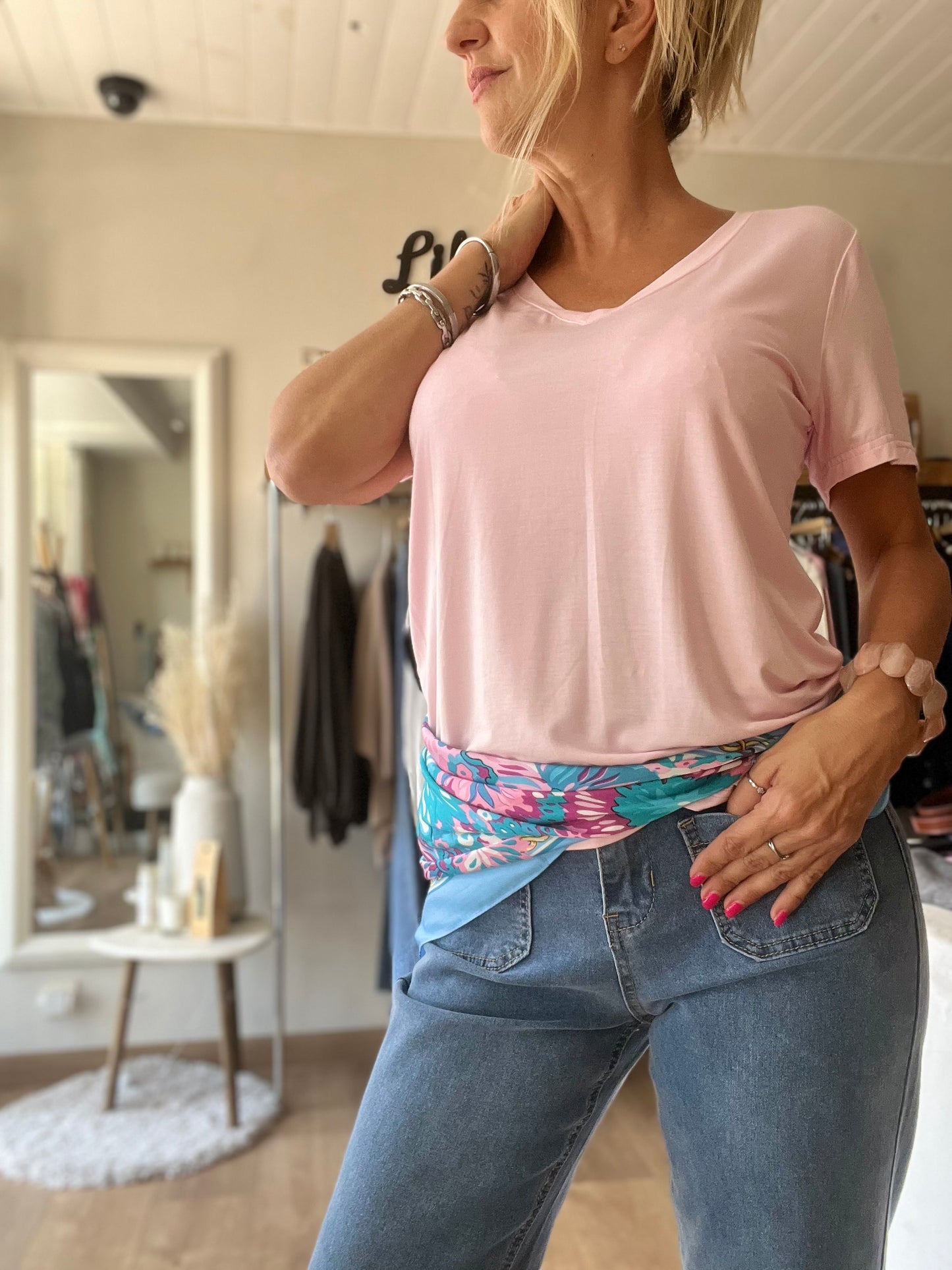 Tee-shirt "Douceur" rose