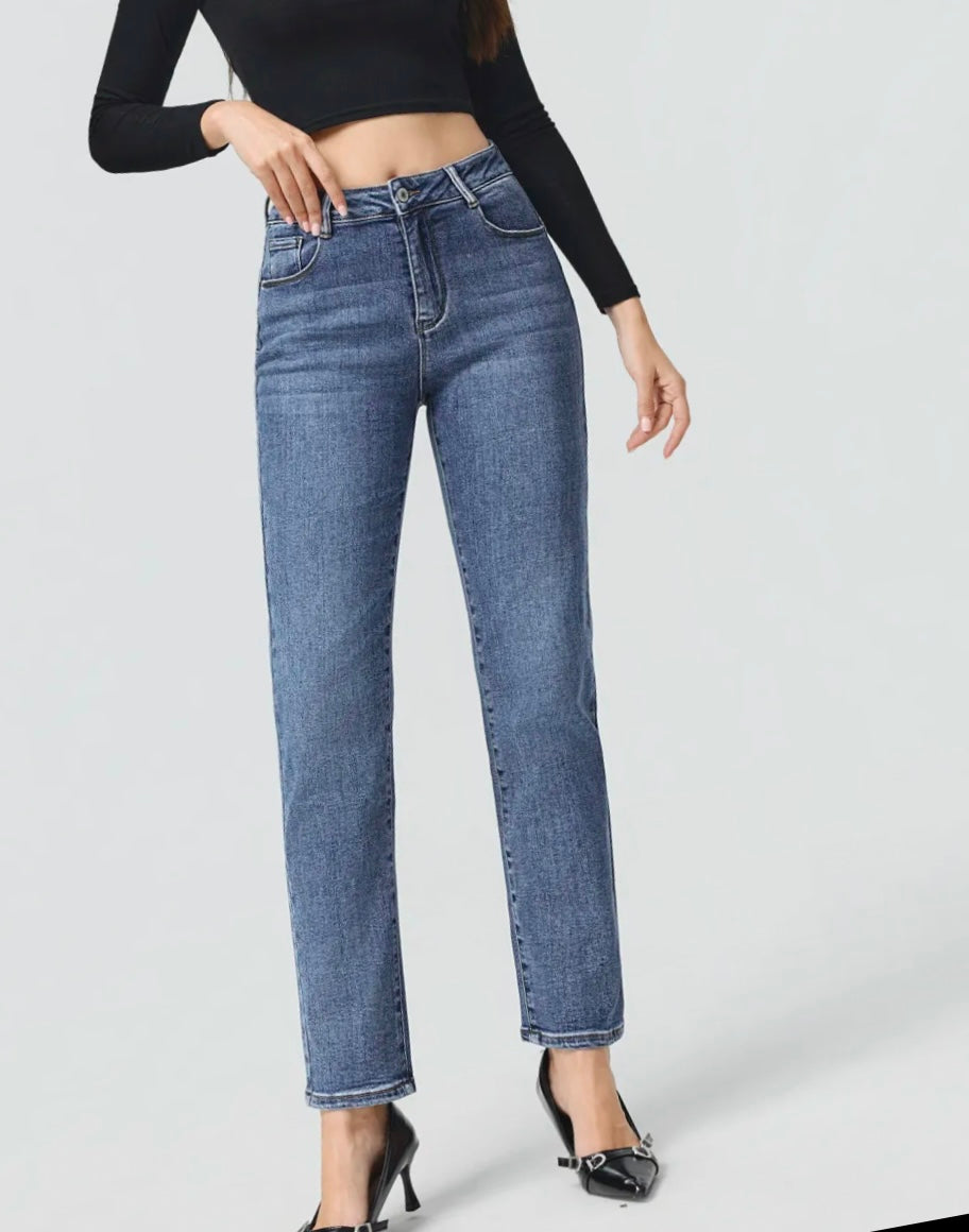 Jean coupe droite - Mom Fit