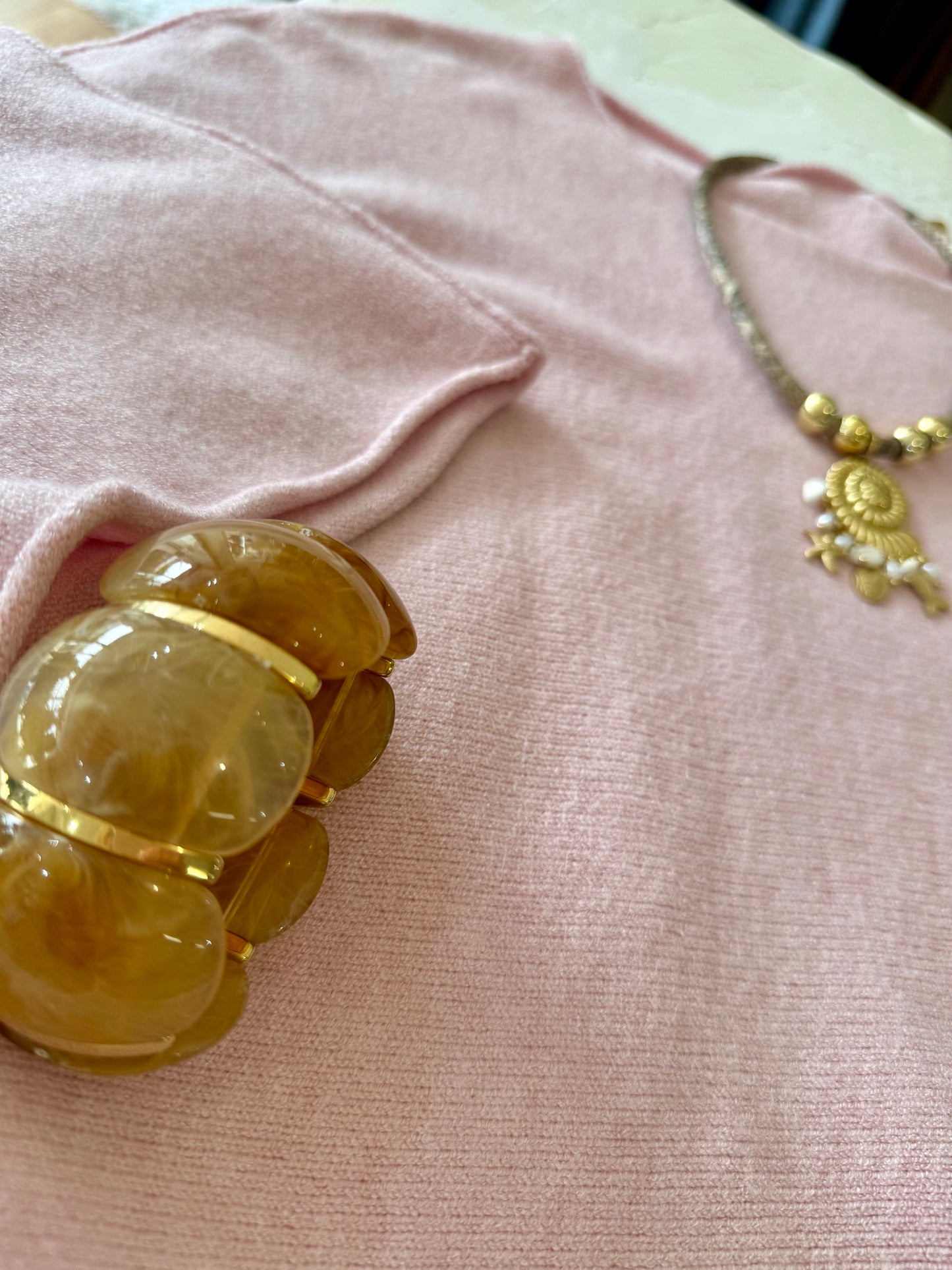 Pull oversize "MILA"- Douceur Italienne rose