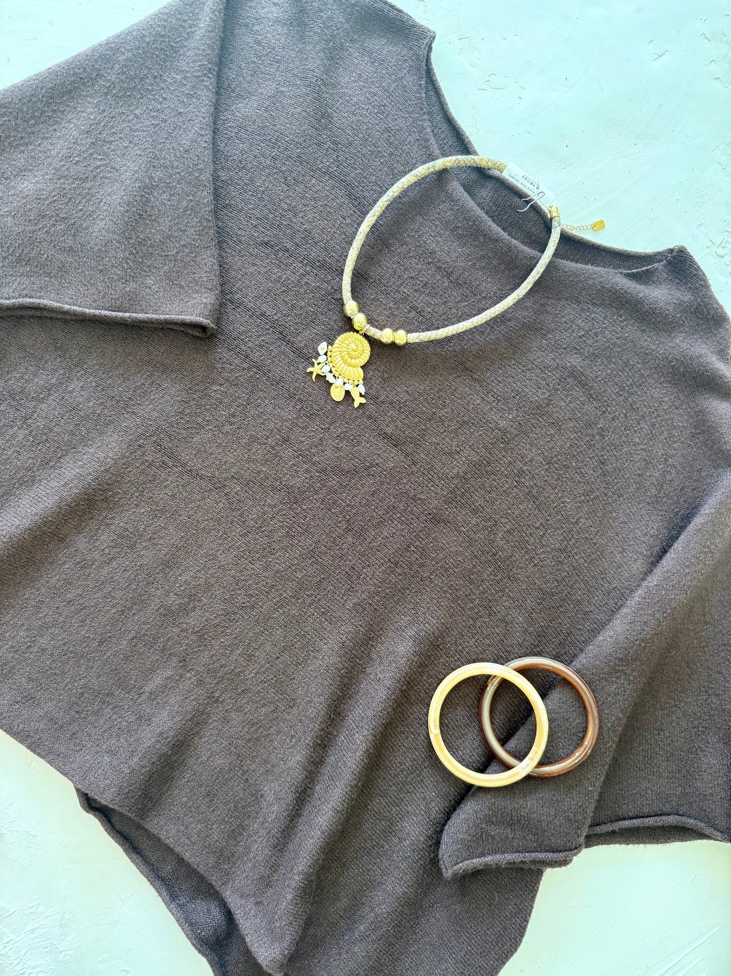 Pull oversize "MILA"- Douceur Italienne chocolat