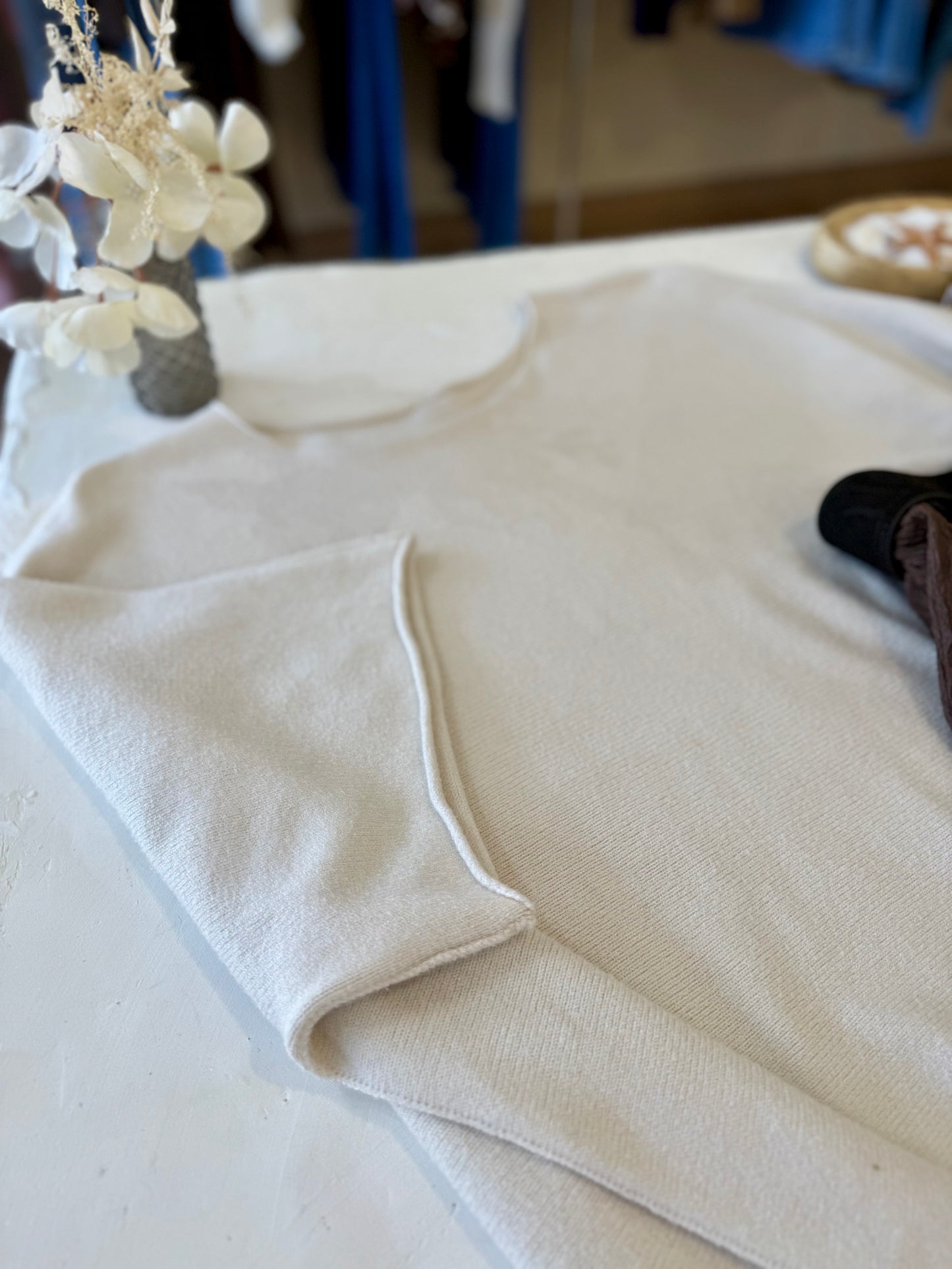 Pull oversize "MILA"- Douceur Italienne beige
