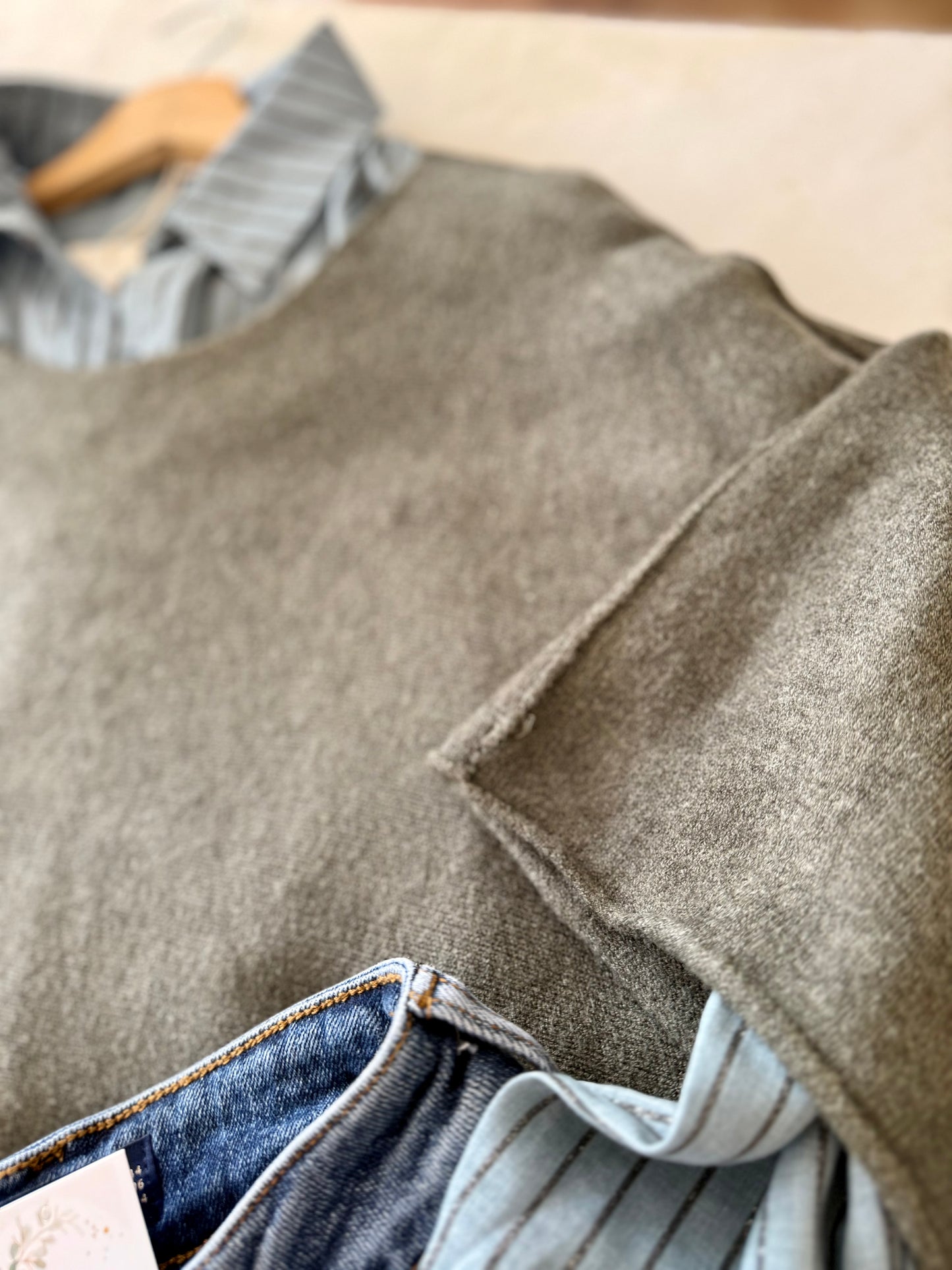 Pull oversize "MILA"- Douceur Italienne KAKI