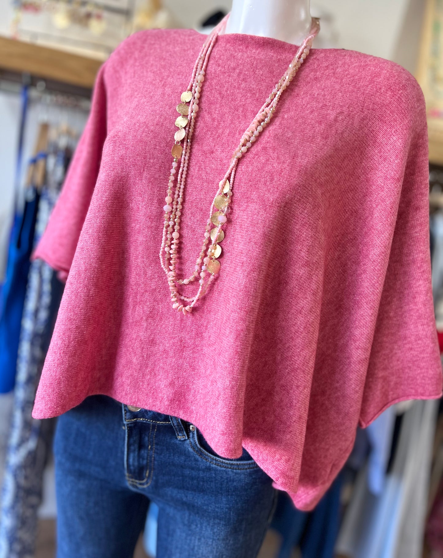 Pull ALBANE VIEUX ROSE