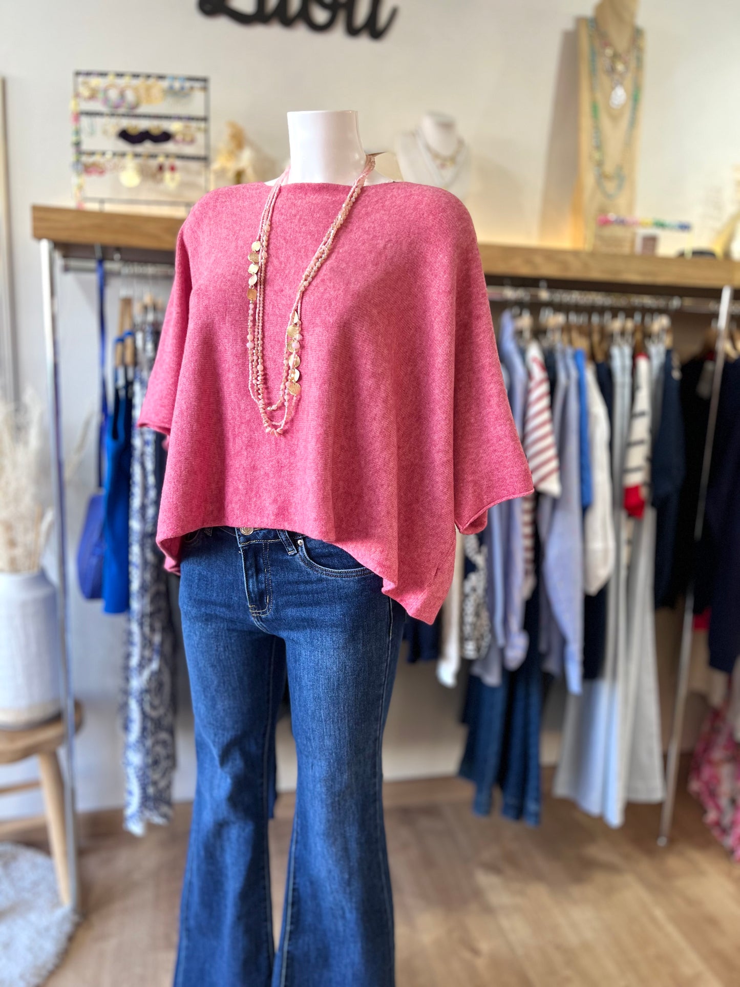 Pull ALBANE VIEUX ROSE