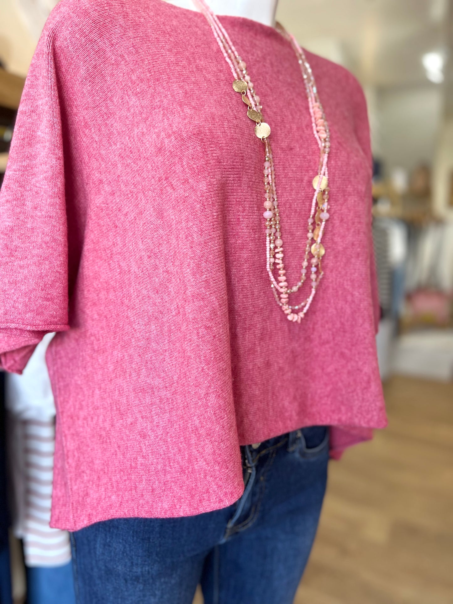 Pull ALBANE VIEUX ROSE