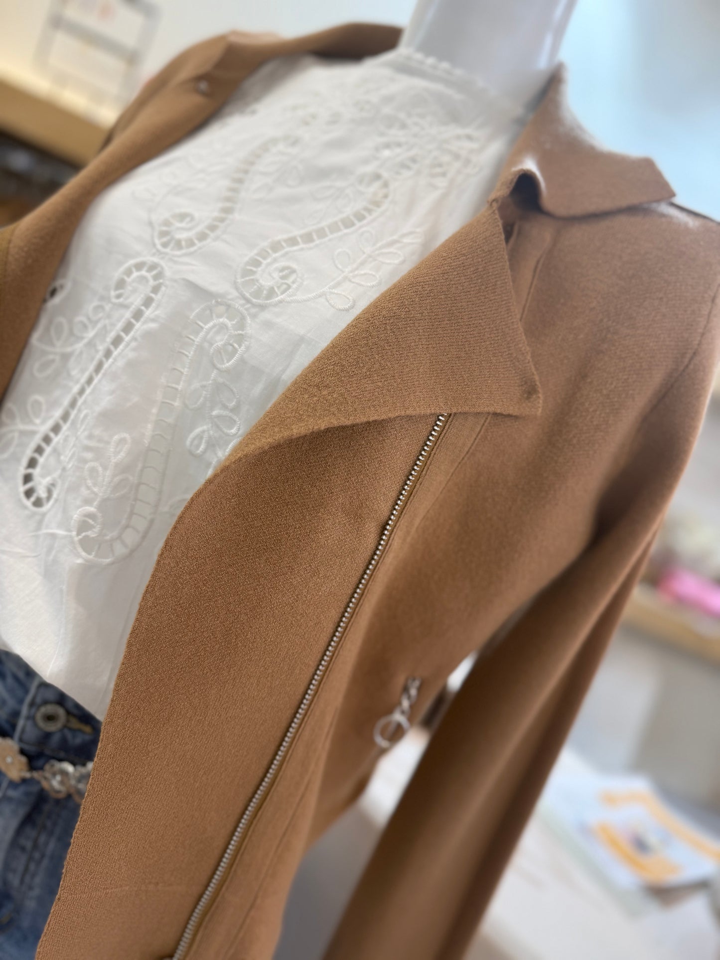 Veste style perfecto - Camel