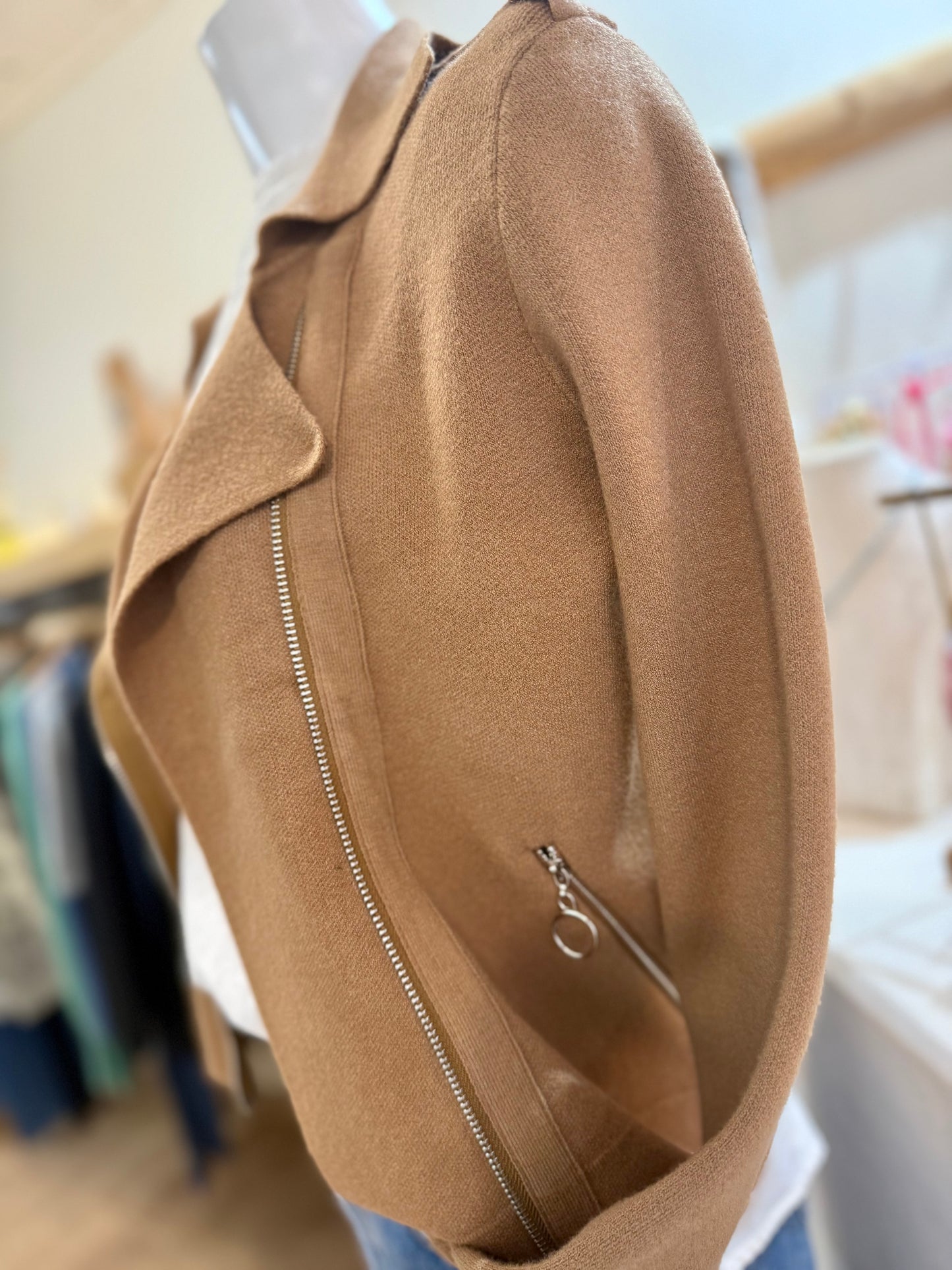 Veste style perfecto - Camel
