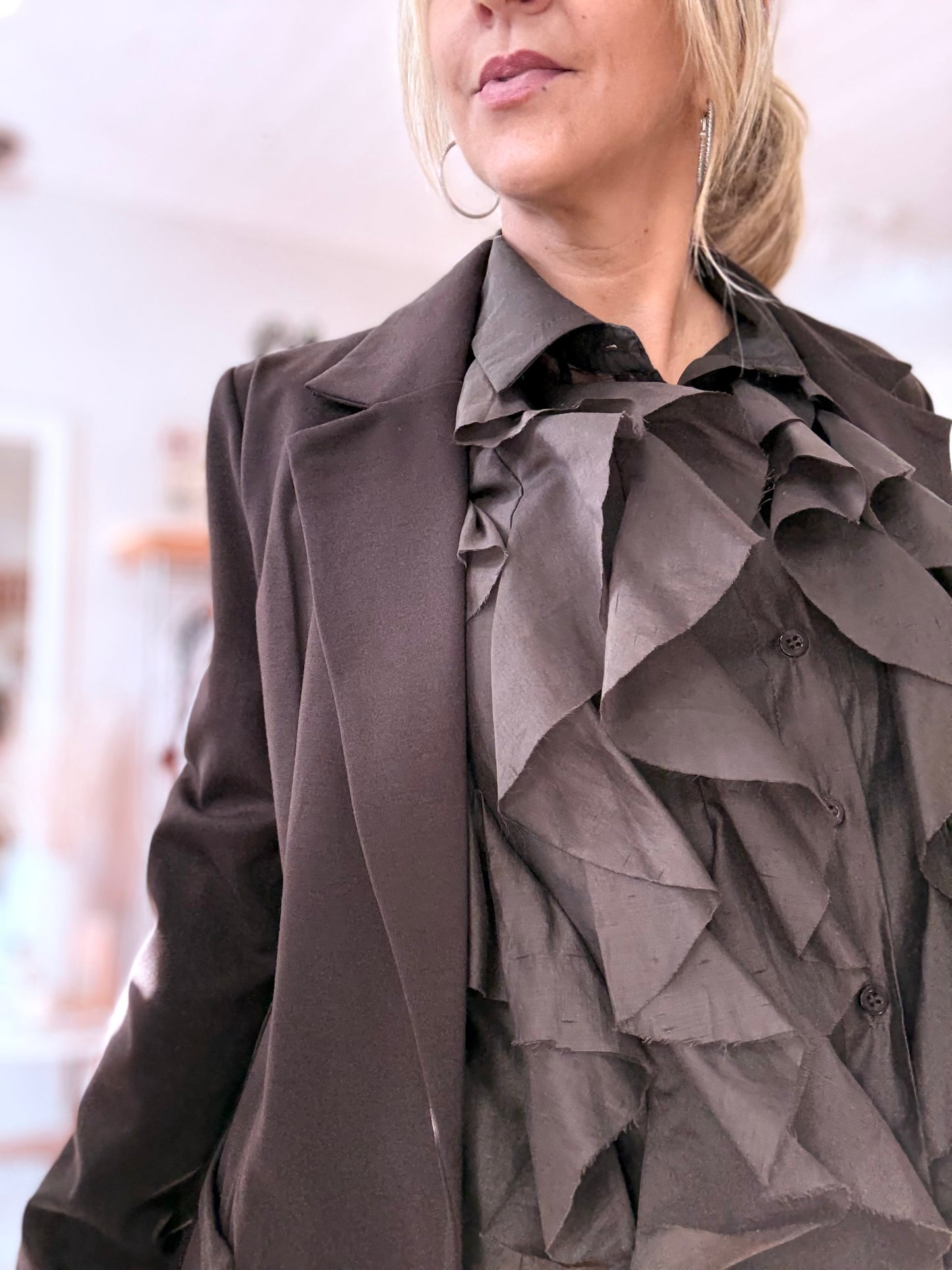 Blazer souple ARIA - Chocolat