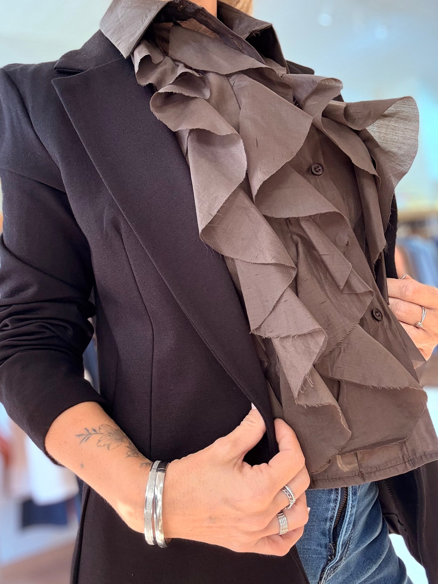 Blazer souple ARIA - Noir