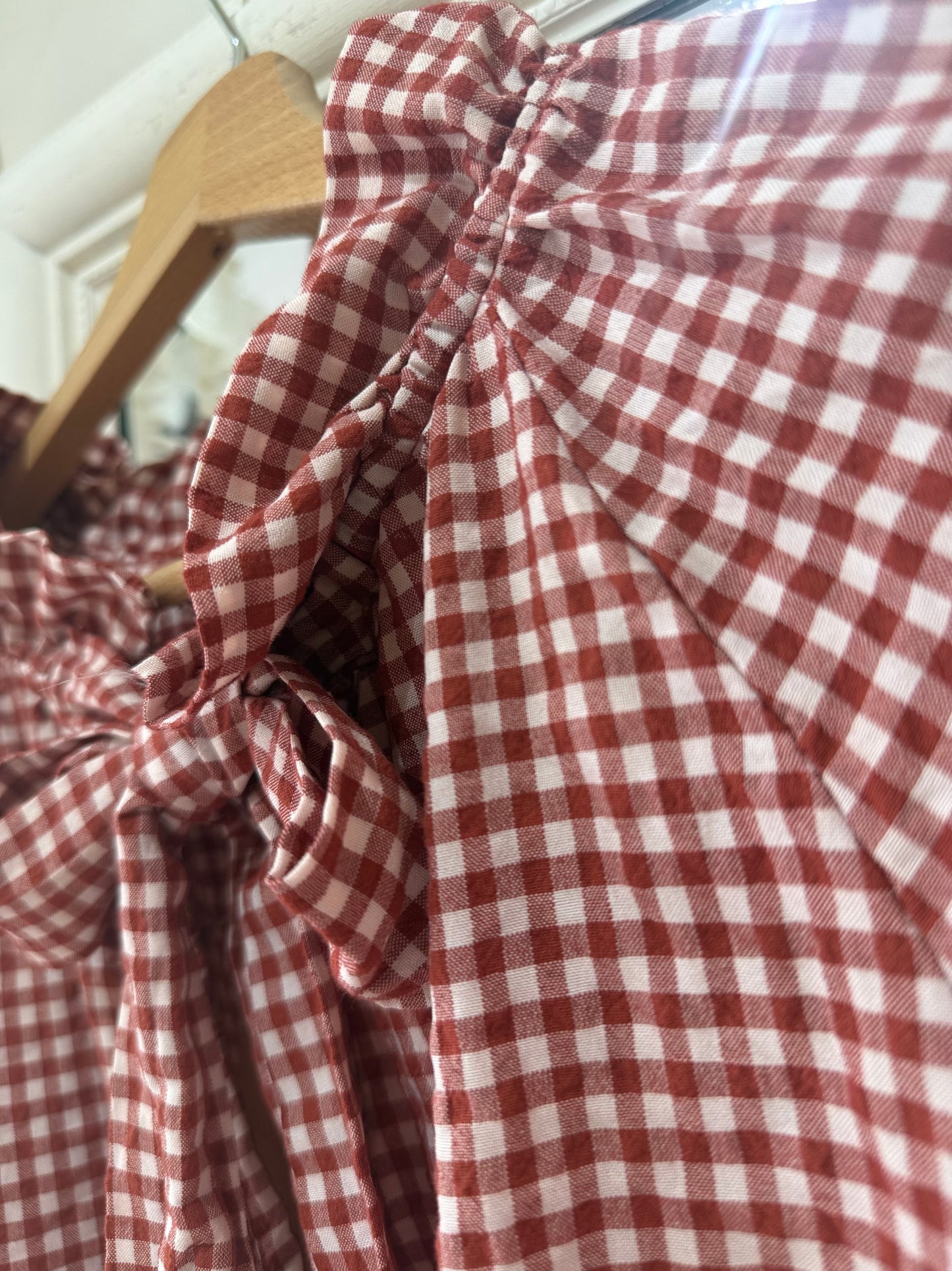 Blouse LINE - Vichy - Rouille